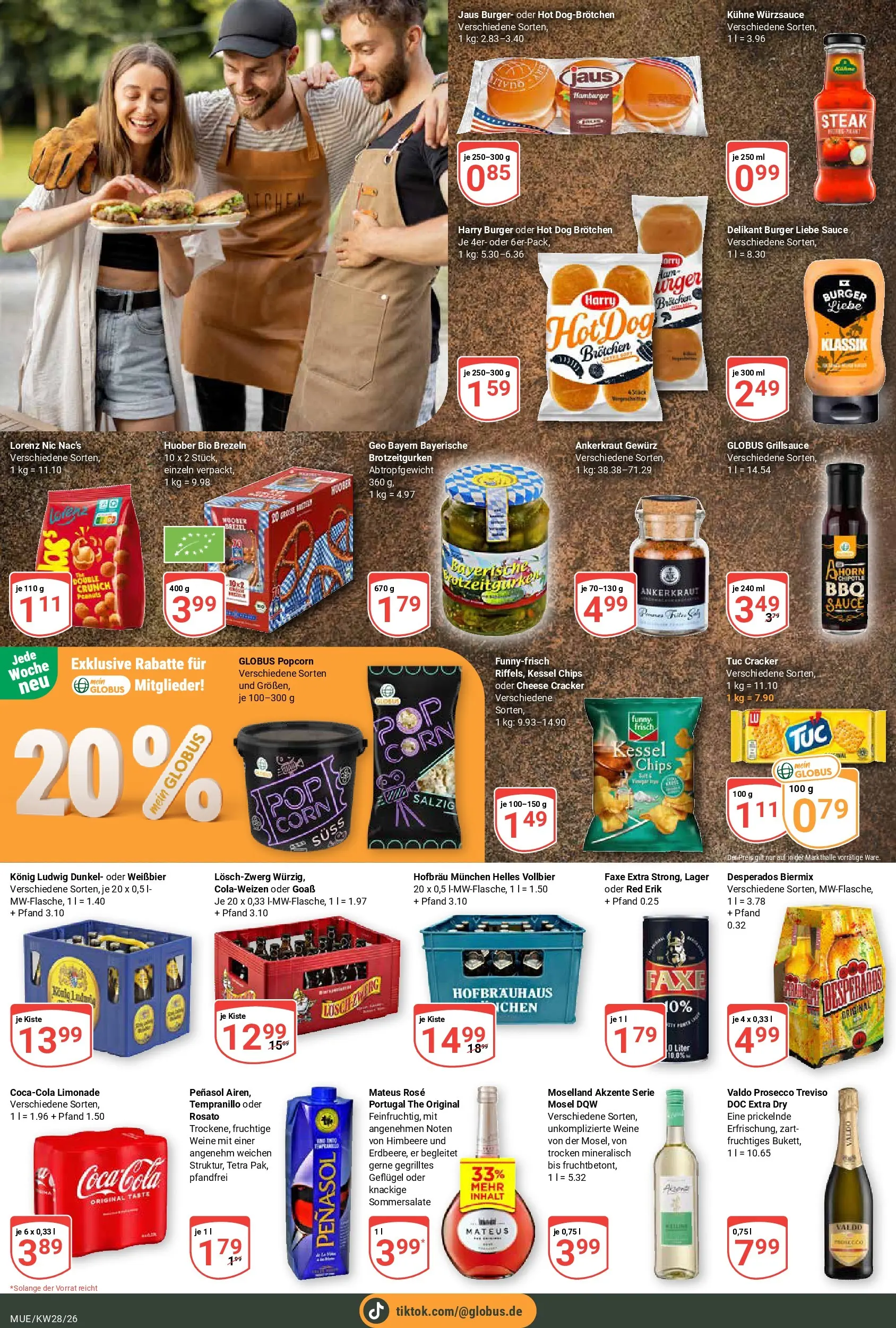 Globus Prospekt Mühldorf (ab 06.07.2026) » Angebote online | Seite: 5 | Produkte: Coca cola, Weißbier, Prosecco, Desperados