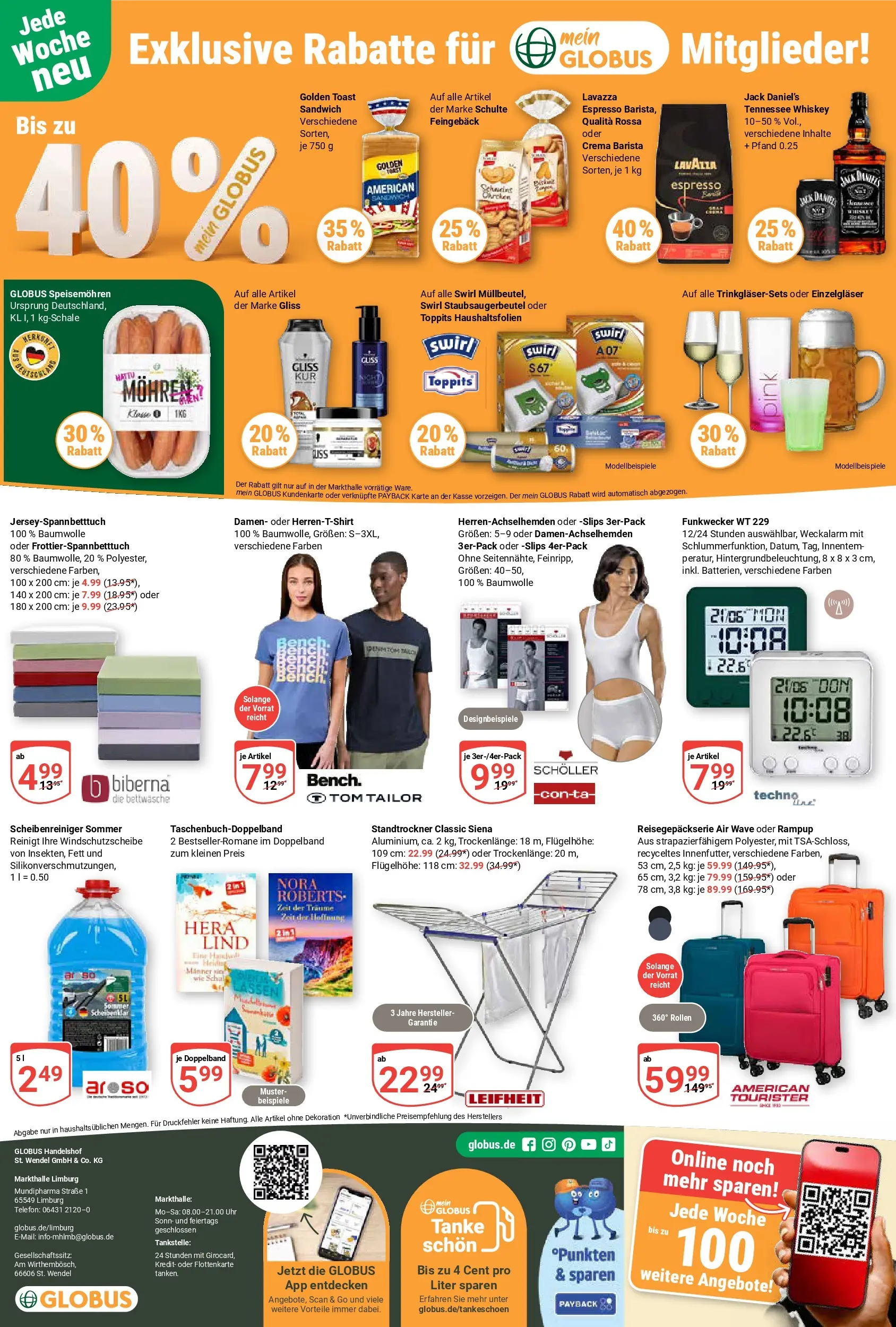 Globus Prospekt Limburg (ab 06.07.2026) » Angebote online | Seite: 29 | Produkte: Toast, Bettwäsche, Mohren, Whiskey