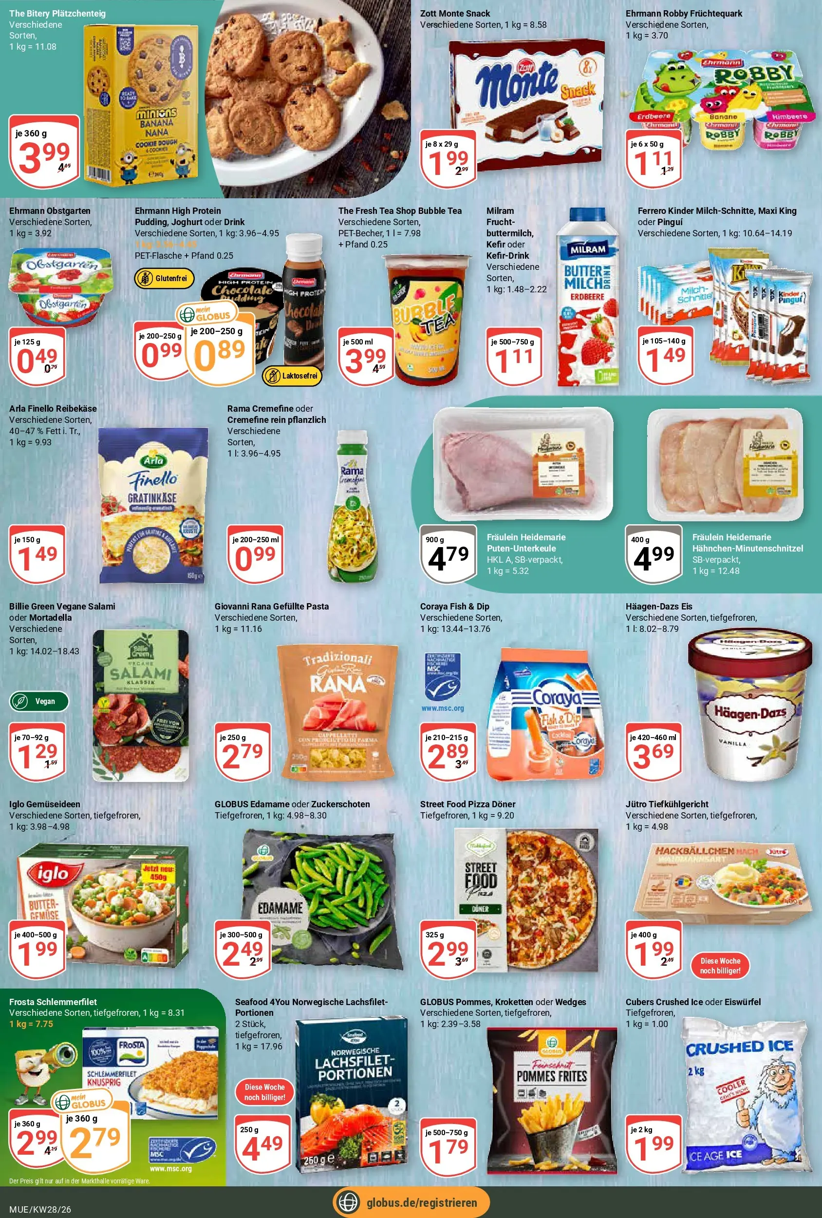 Globus Prospekt Mühldorf (ab 06.07.2026) » Angebote online | Seite: 10 | Produkte: Kefir, Rama cremefine, Frosta, Gemüse