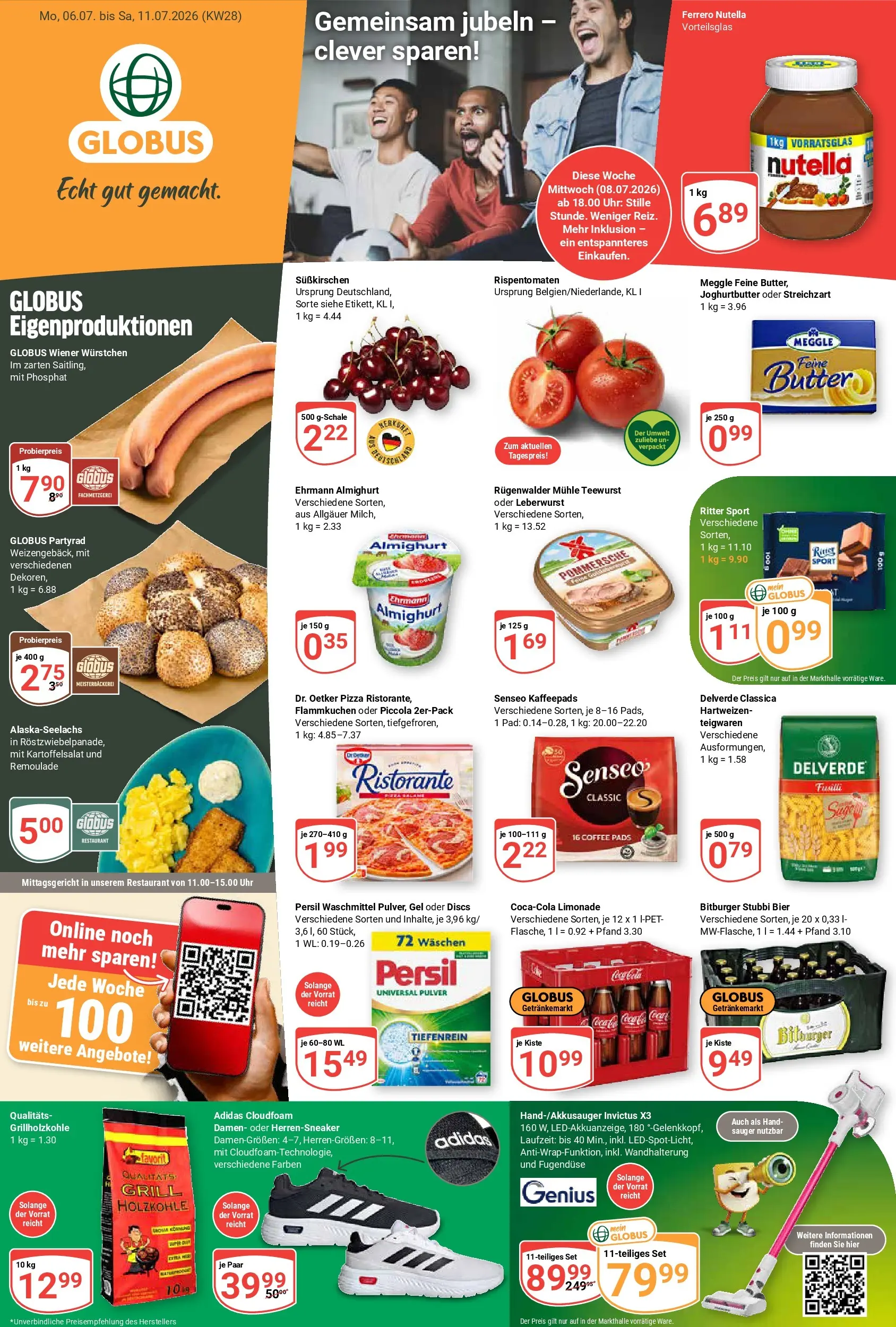 Globus Prospekt Völklingen (ab 06.07.2026) » Angebote online | Seite: 1 | Produkte: Senseo, Limonade, Senseo kaffeepads, Uhr