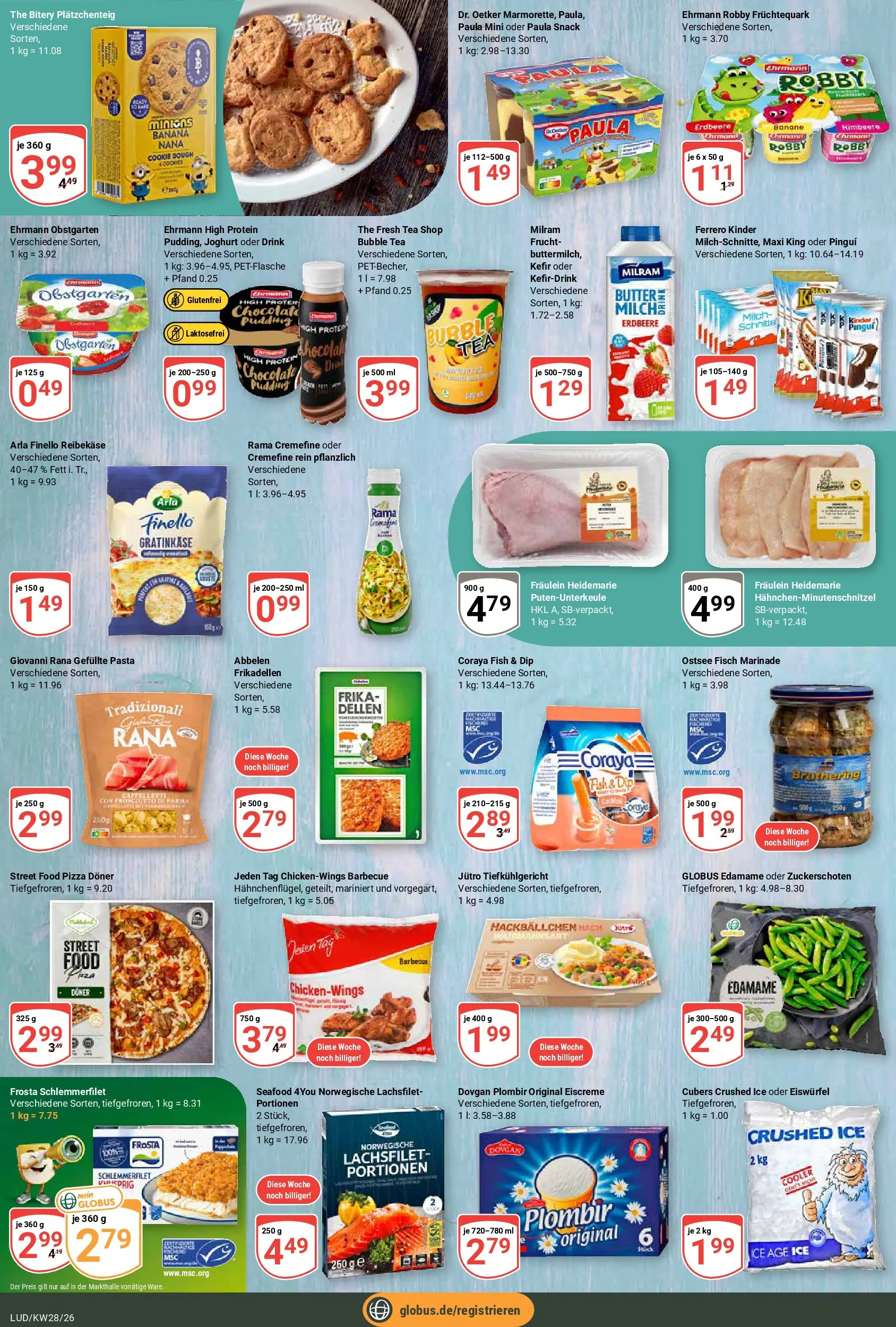 Globus Prospekt Ludwigshafen-Oggersheim (ab 06.07.2026) » Angebote online | Seite: 13 | Produkte: Butter, Joghurt, Milram, Himbeere