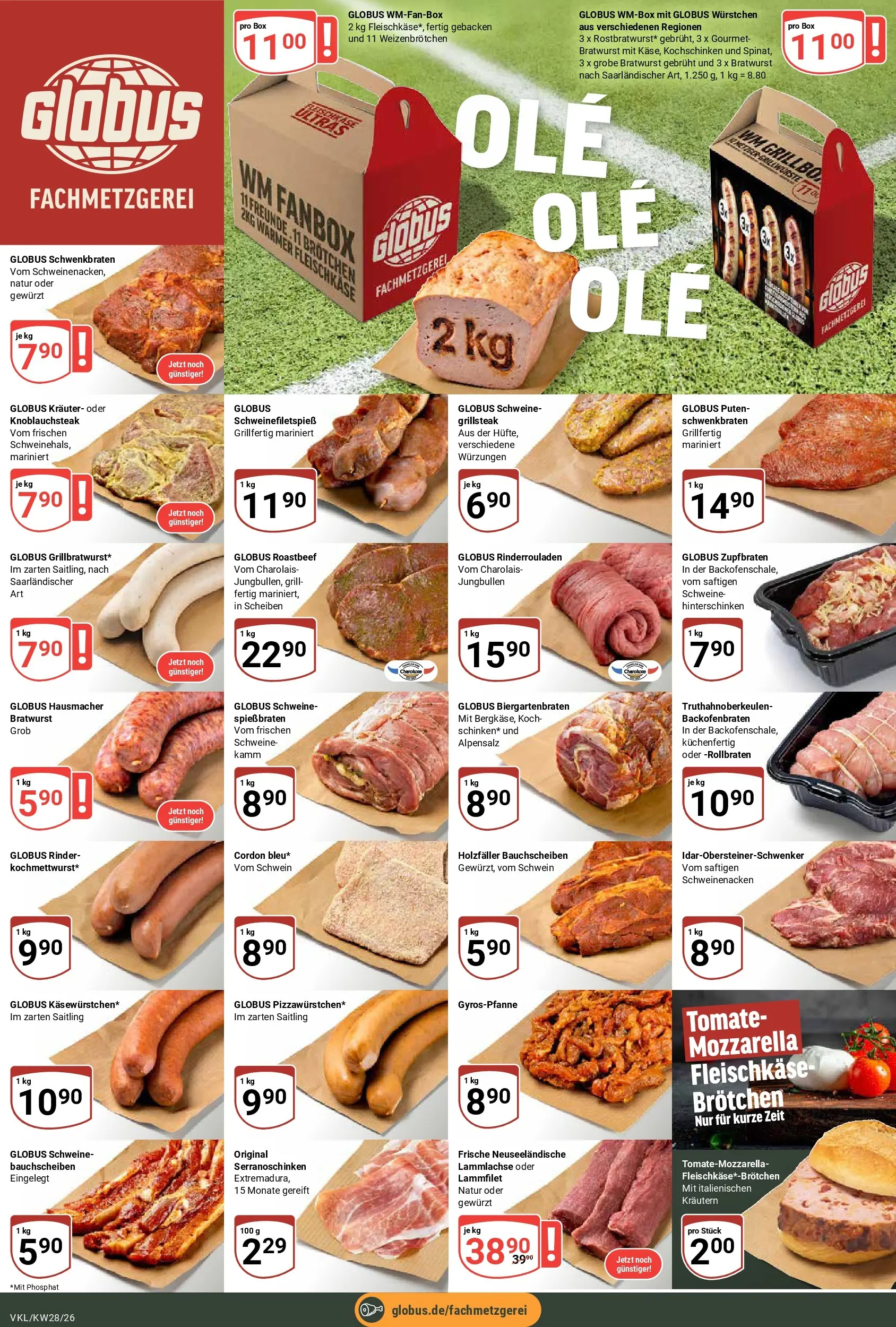 Globus Prospekt Völklingen (ab 06.07.2026) » Angebote online | Seite: 10 | Produkte: Rinderrouladen, Mozzarella, Box, Bratwurst