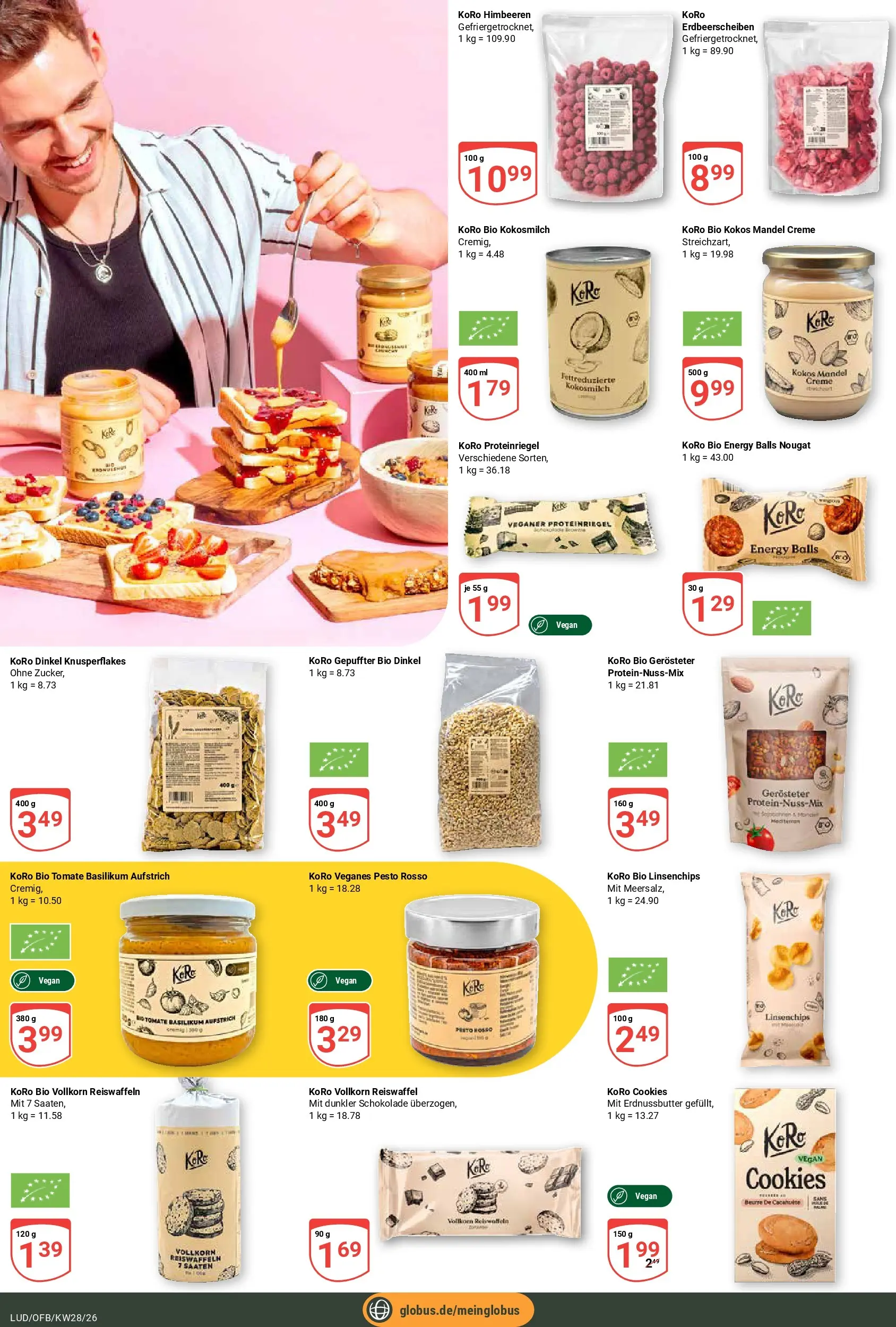 Globus Prospekt Ludwigshafen-Oggersheim (ab 06.07.2026) » Angebote online | Seite: 19 | Produkte: Himbeeren, Energy, Schokolade, Creme