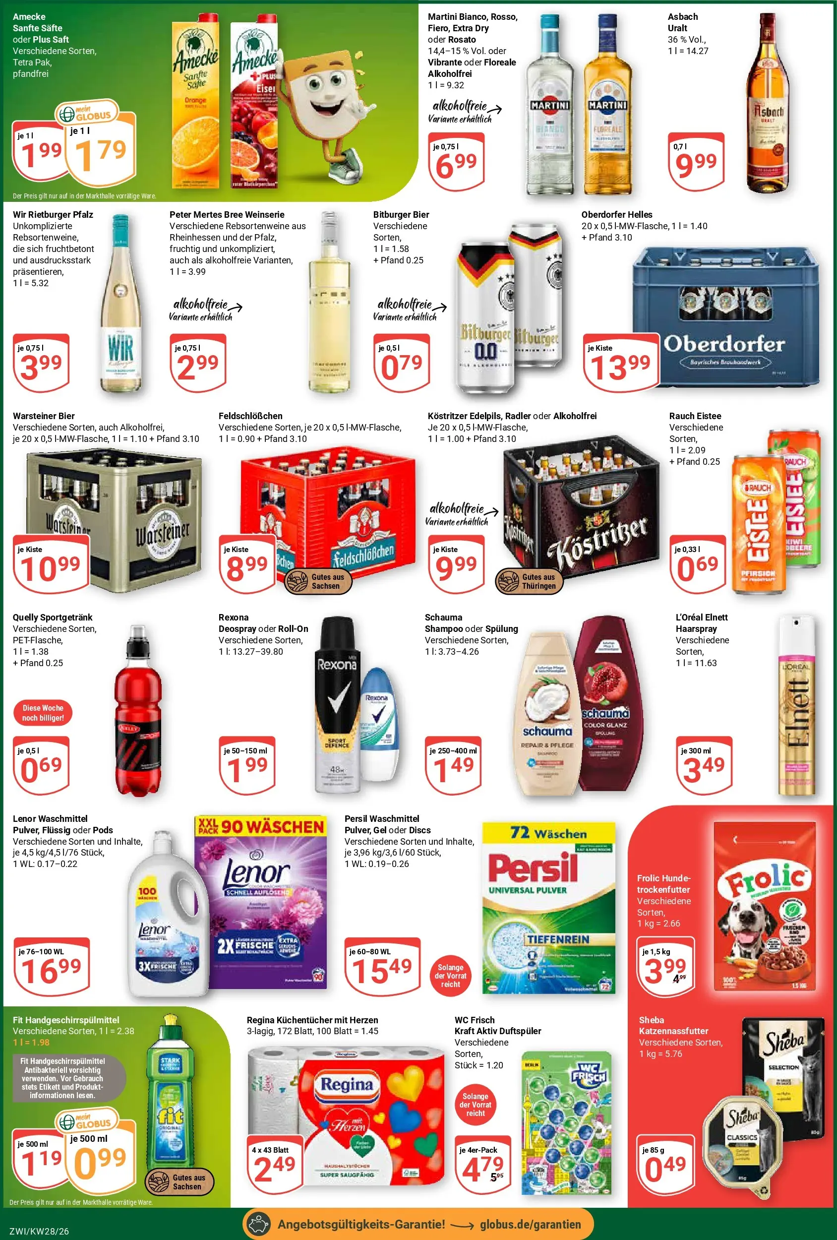 Globus Prospekt Zwickau (ab 06.07.2026) » Angebote online | Seite: 4 | Produkte: Lenor, Sheba, Kostritzer, Bree