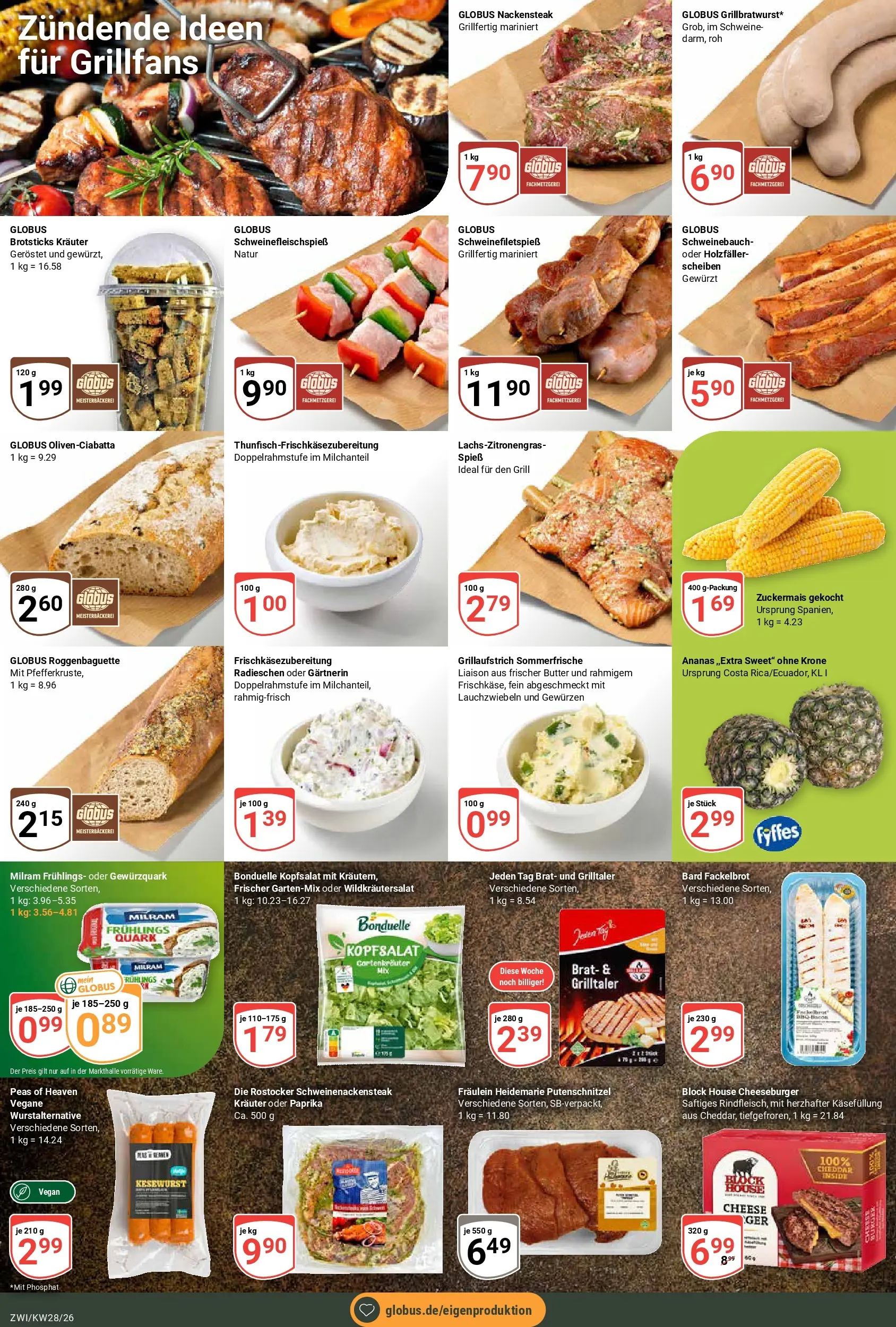Globus Prospekt Zwickau (ab 06.07.2026) » Angebote online | Seite: 5 | Produkte: Grill, Quark, Schweinebauch, Ananas