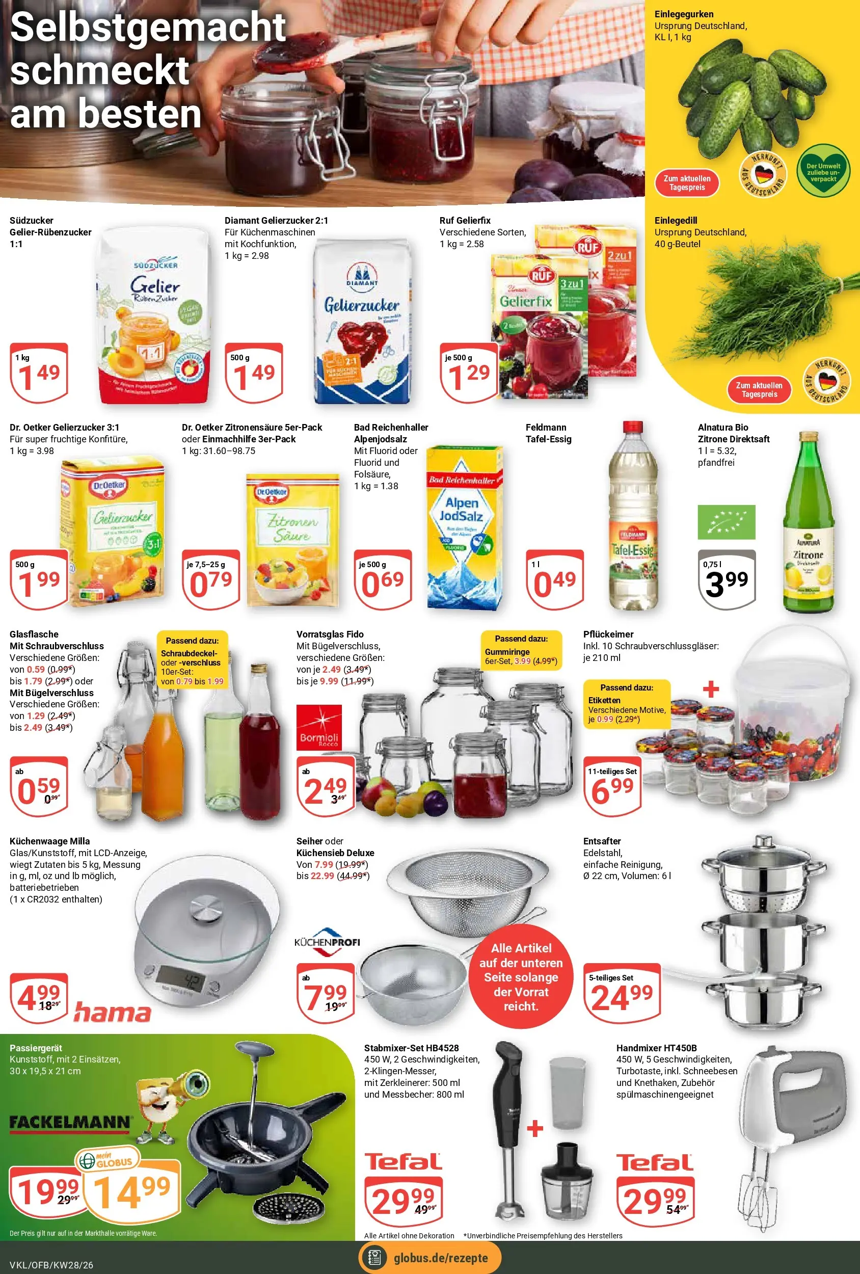 Globus Prospekt Völklingen (ab 06.07.2026) » Angebote online | Seite: 18 | Produkte: Gelierzucker, Entsafter, Zitrone, Zitronen