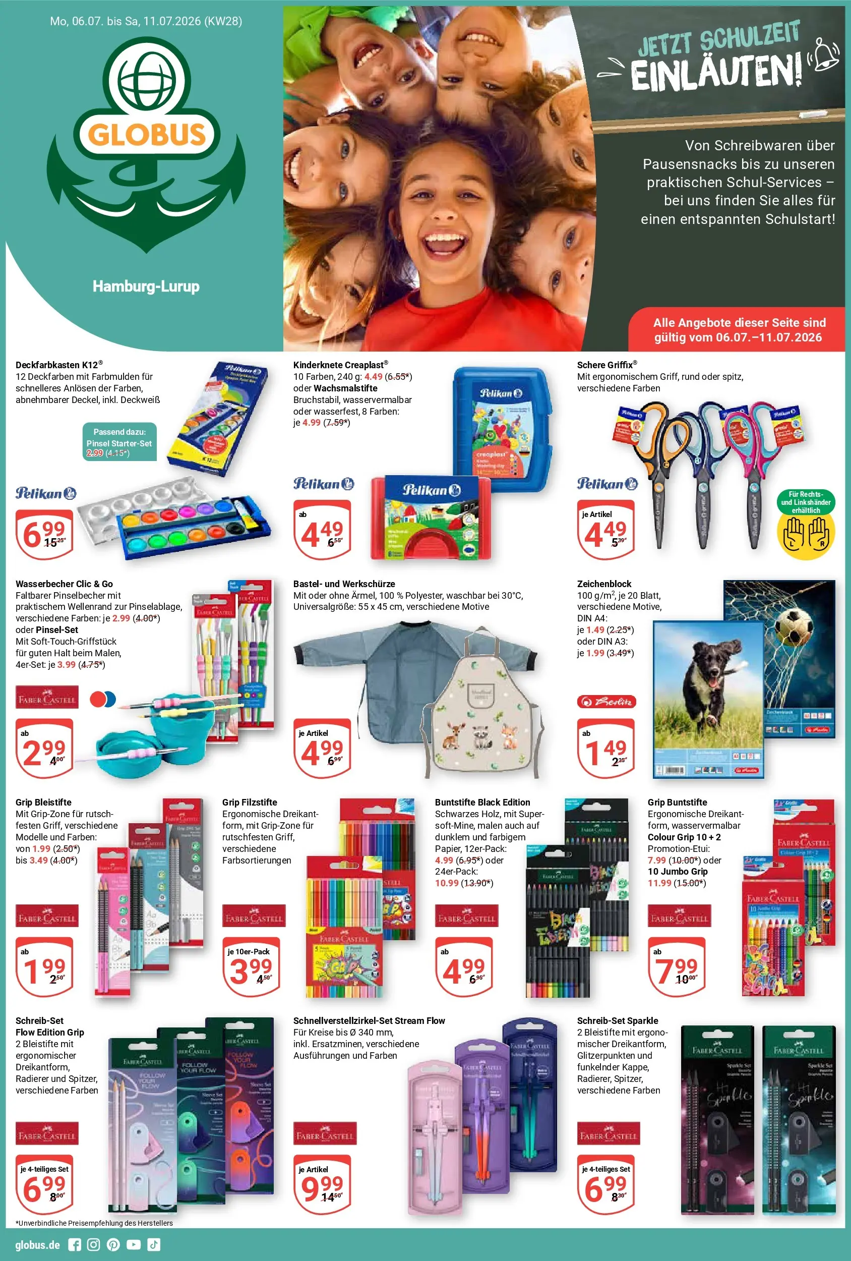 Globus Prospekt Hamburg (ab 06.07.2026) » Angebote online | Seite: 1 | Produkte: Pinsel