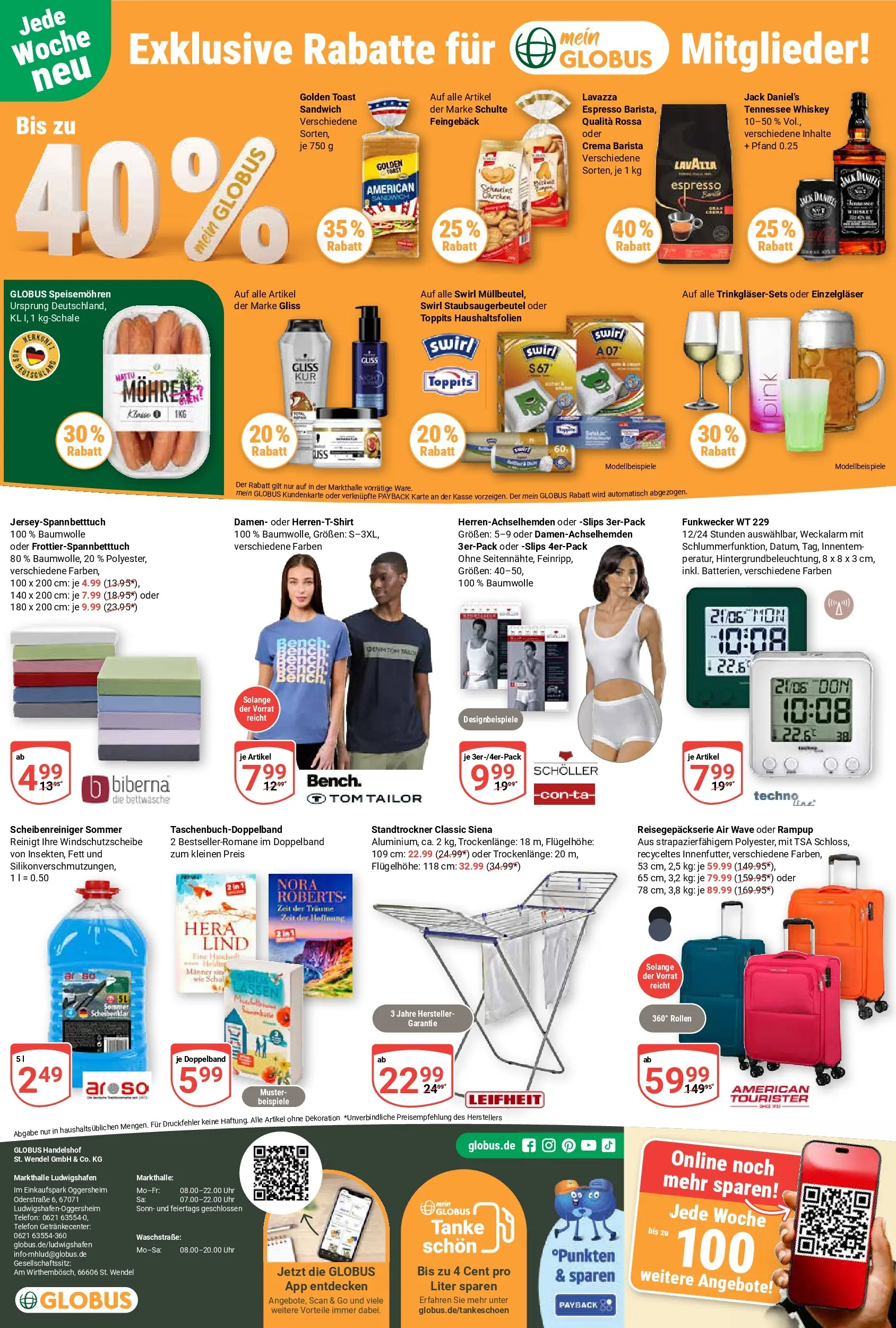 Globus Prospekt Ludwigshafen-Oggersheim (ab 06.07.2026) » Angebote online | Seite: 30 | Produkte: Lavazza, Bettwäsche, Mohren, Uhr