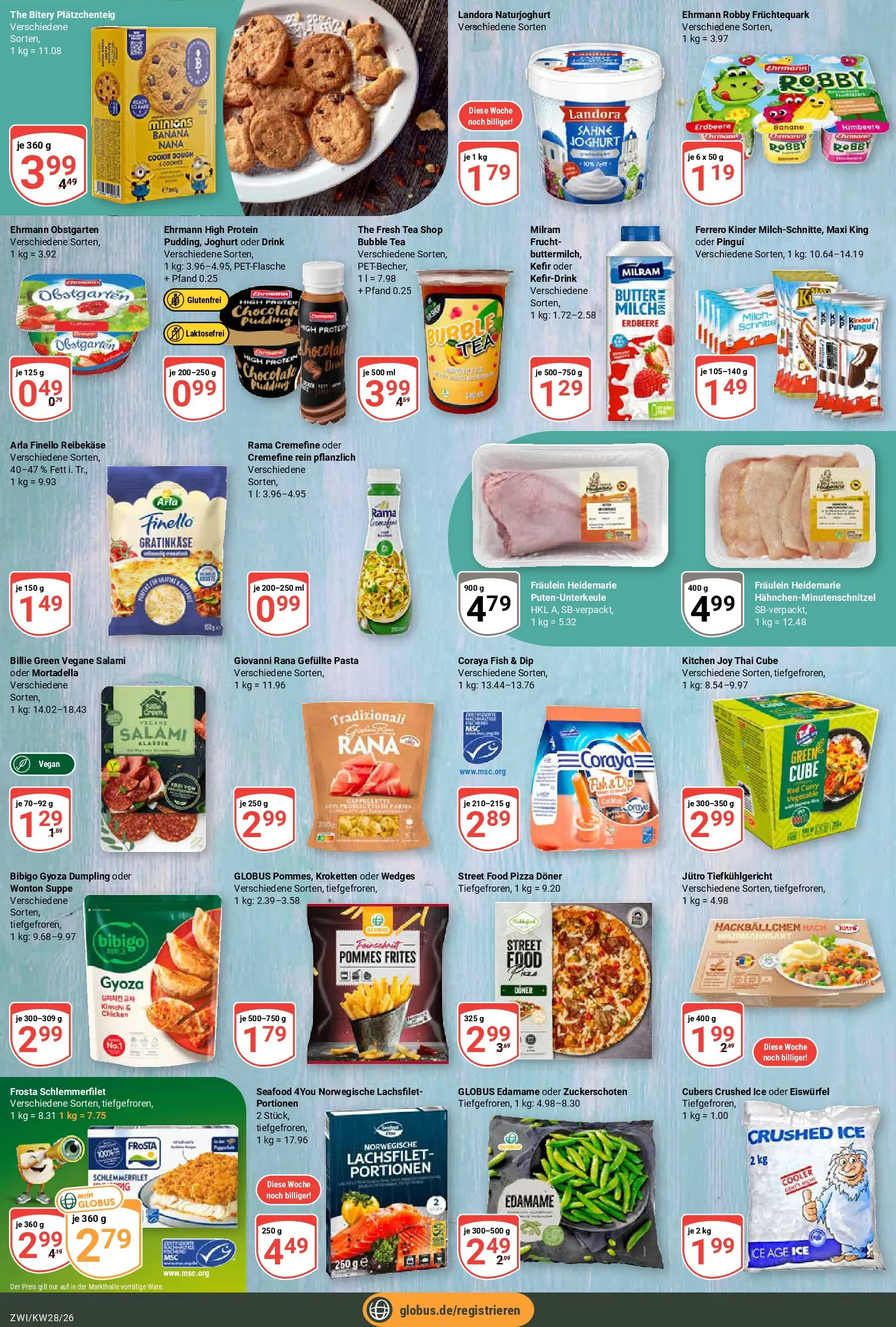 Globus Prospekt Zwickau (ab 06.07.2026) » Angebote online | Seite: 12 | Produkte: Milch, Butter, Frosta, Milram