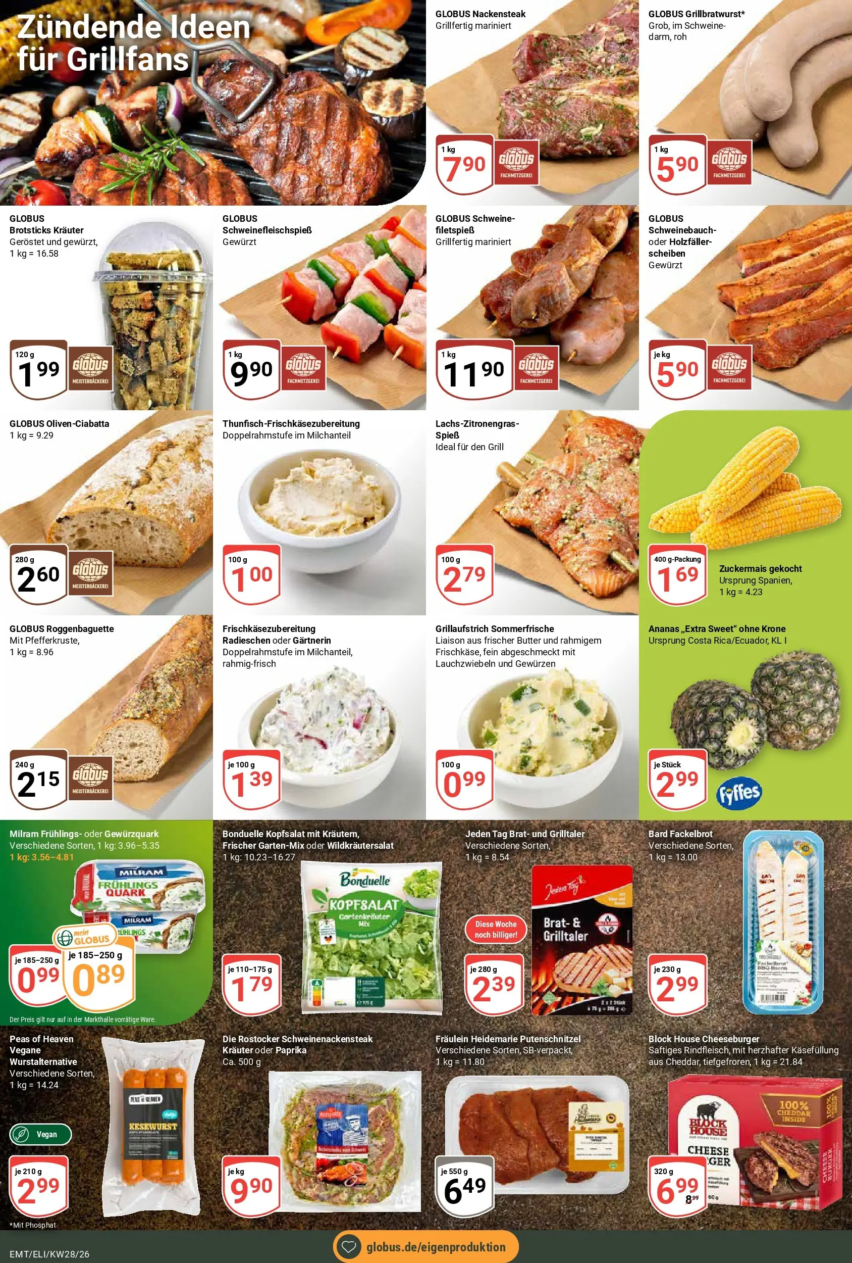 Globus Prospekt Mittelhausen (ab 06.07.2026) » Angebote online | Seite: 5 | Produkte: Ananas, Paprika, Milram, Putenschnitzel