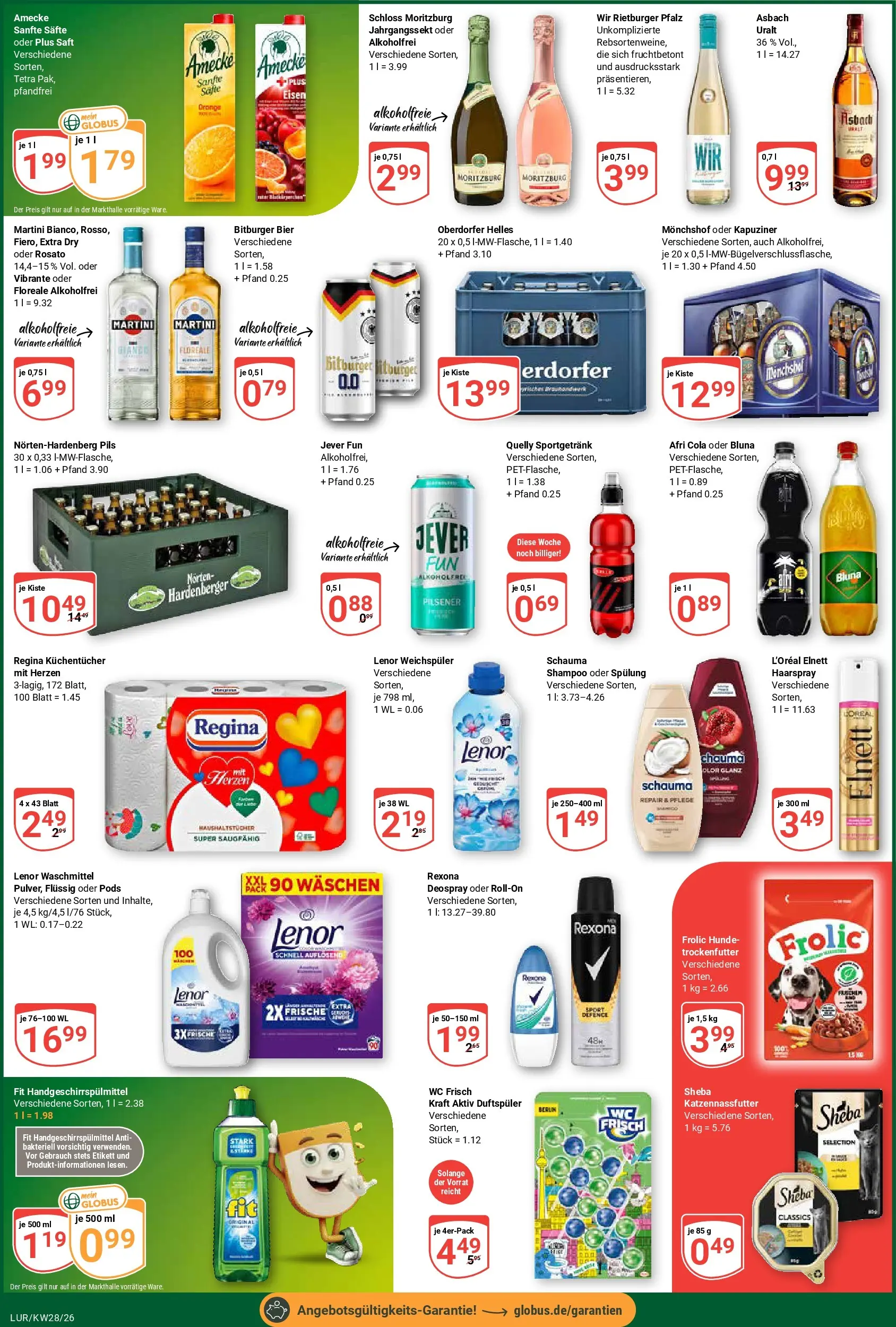Globus Prospekt Hamburg (ab 06.07.2026) » Angebote online | Seite: 7 | Produkte: Bier, Shampoo, Haarspray, Wc frisch