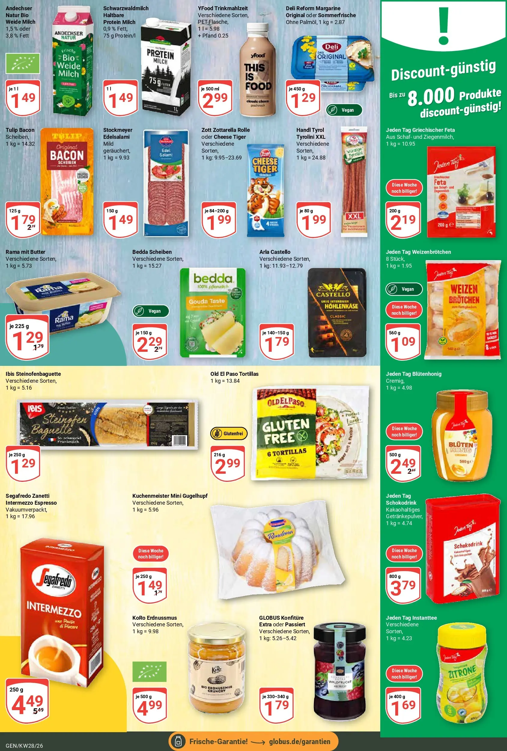 Globus Prospekt Gensingen (ab 06.07.2026) » Angebote online | Seite: 17 | Produkte: Butter, Zitrone, Salami, Segafredo
