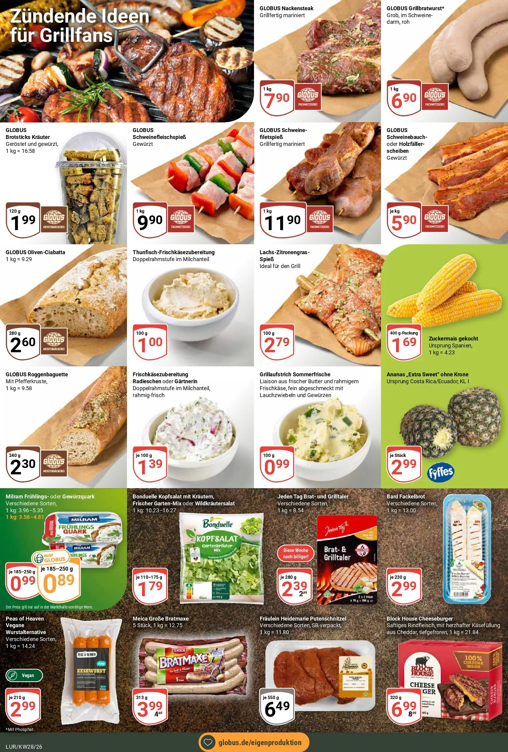 Globus Prospekt Hamburg (ab 06.07.2026) » Angebote online | Seite: 8 | Produkte: Quark, Butter, Ananas, Putenschnitzel