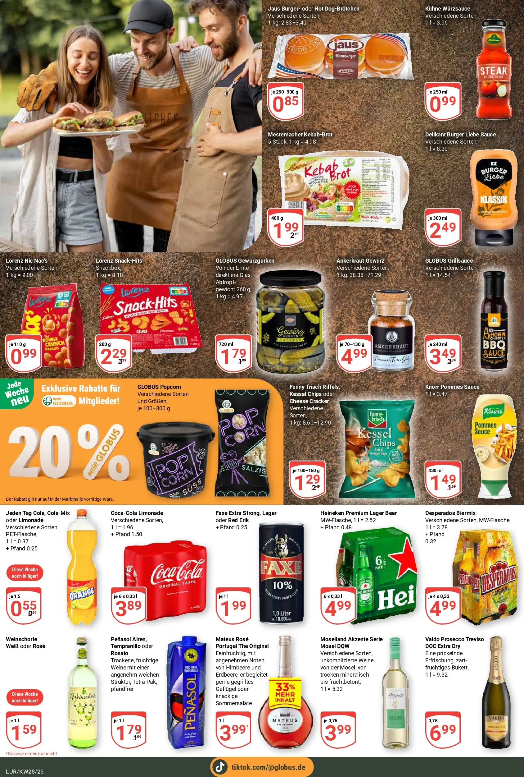 Globus Prospekt Hamburg (ab 06.07.2026) » Angebote online | Seite: 9 | Produkte: Gewicht, Limonade, Himbeere, Brot