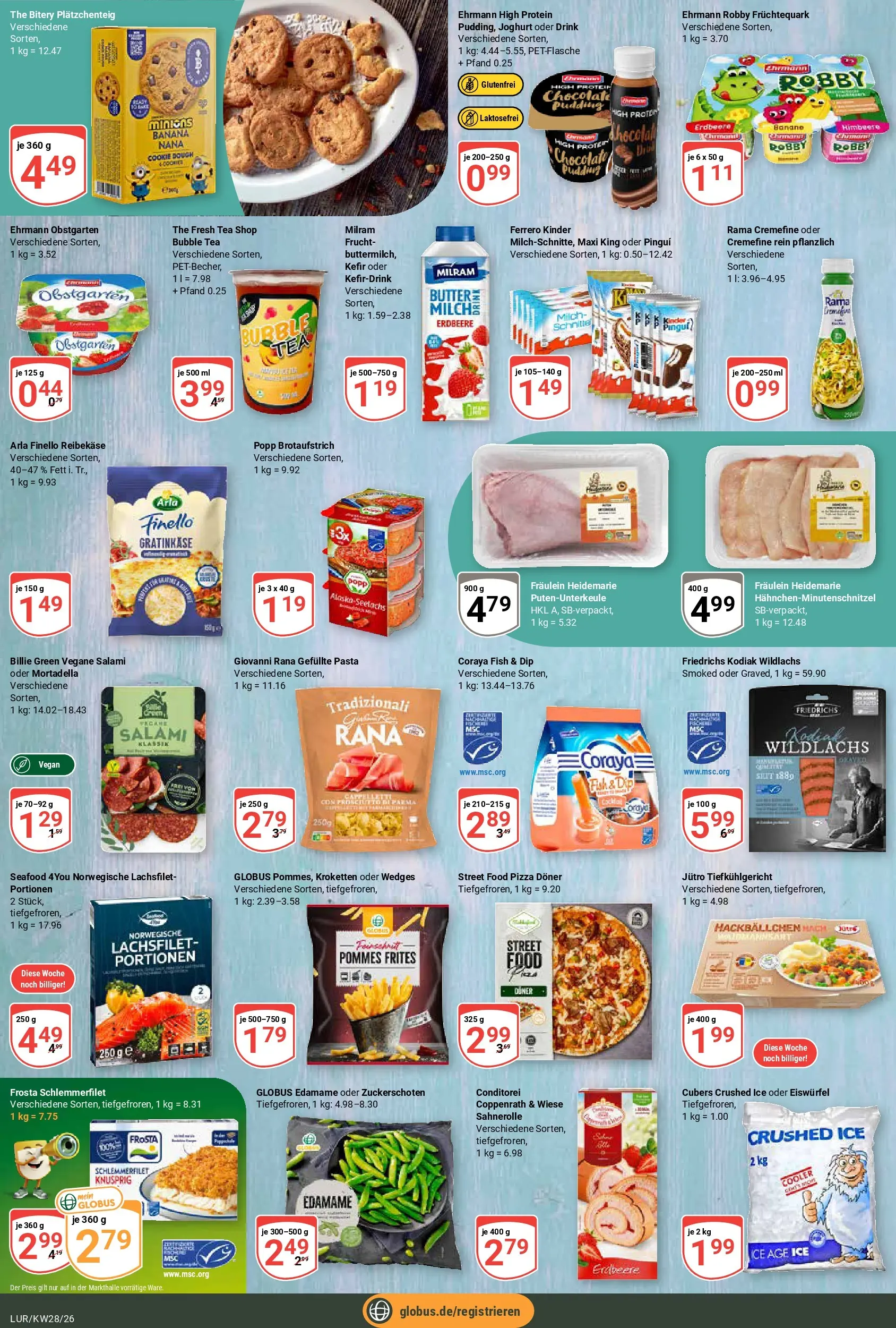 Globus Prospekt Hamburg (ab 06.07.2026) » Angebote online | Seite: 14 | Produkte: Rama, Joghurt, Pommes frites, Frosta