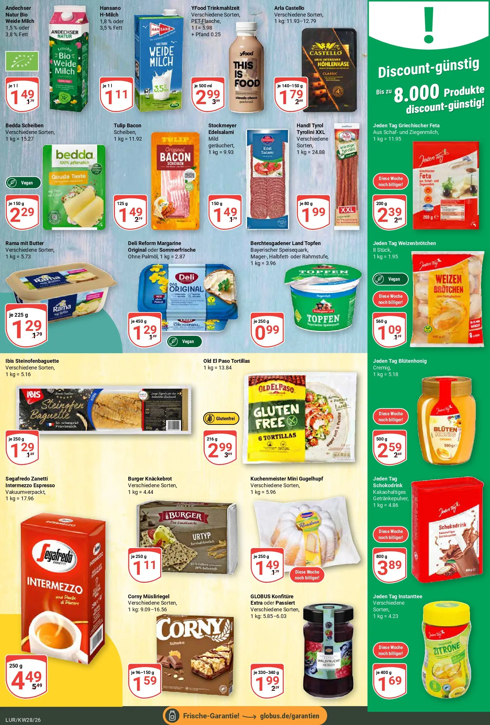 Globus Prospekt Hamburg (ab 06.07.2026) » Angebote online | Seite: 17 | Produkte: Feta, Baguette, Zitrone, Salami