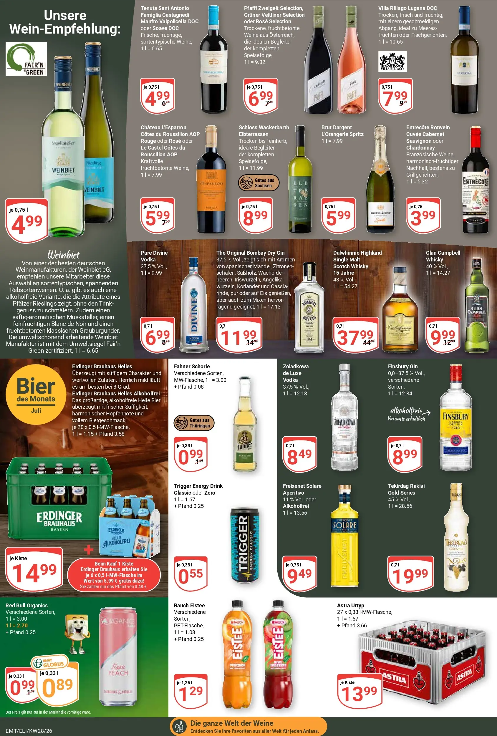 Globus Prospekt Mittelhausen (ab 06.07.2026) » Angebote online | Seite: 19 | Produkte: Freixenet, Rouge, Brut dargent, Zitronen