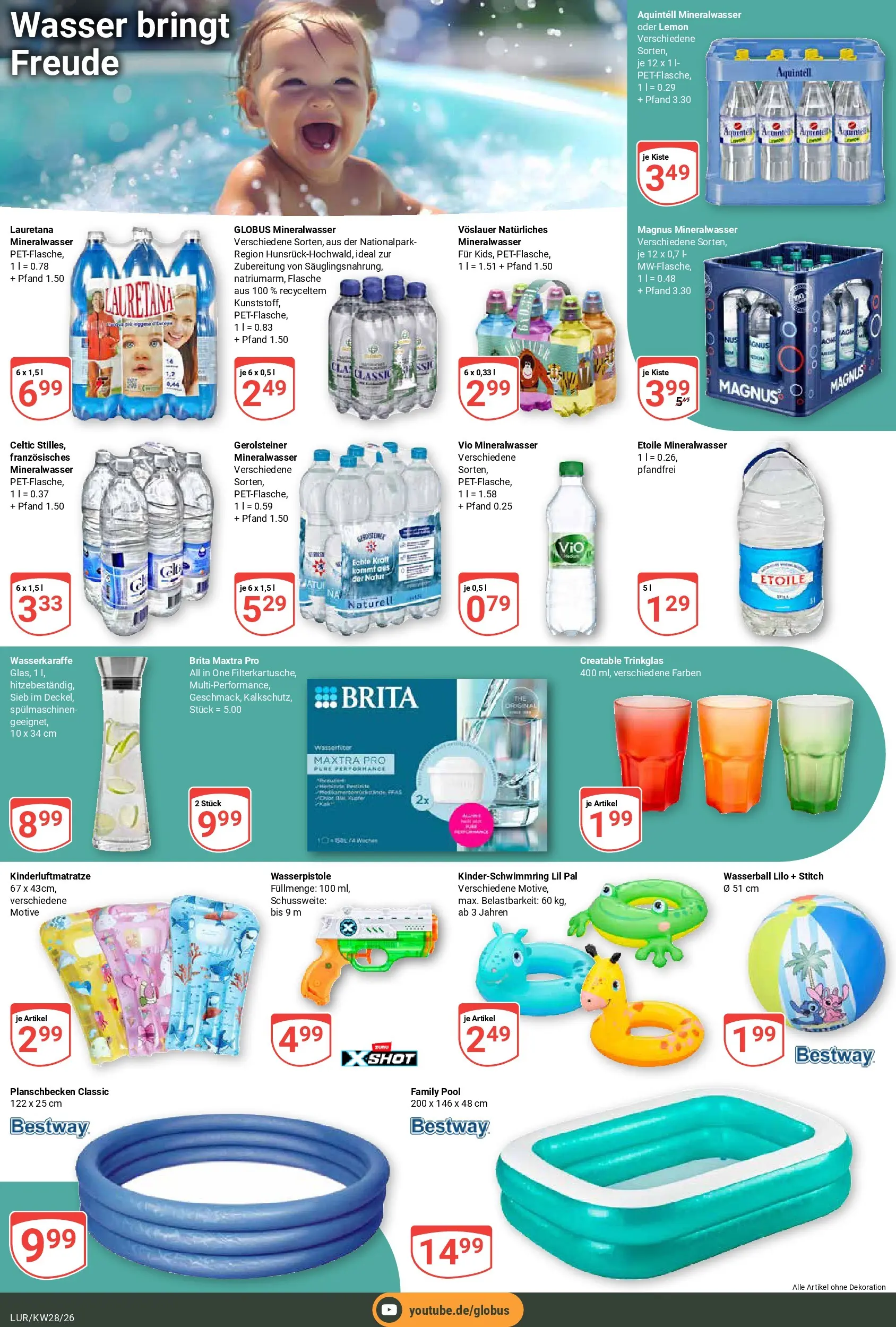 Globus Prospekt Hamburg (ab 06.07.2026) » Angebote online | Seite: 27 | Produkte: Mineralwasser, Wasser, Gerolsteiner