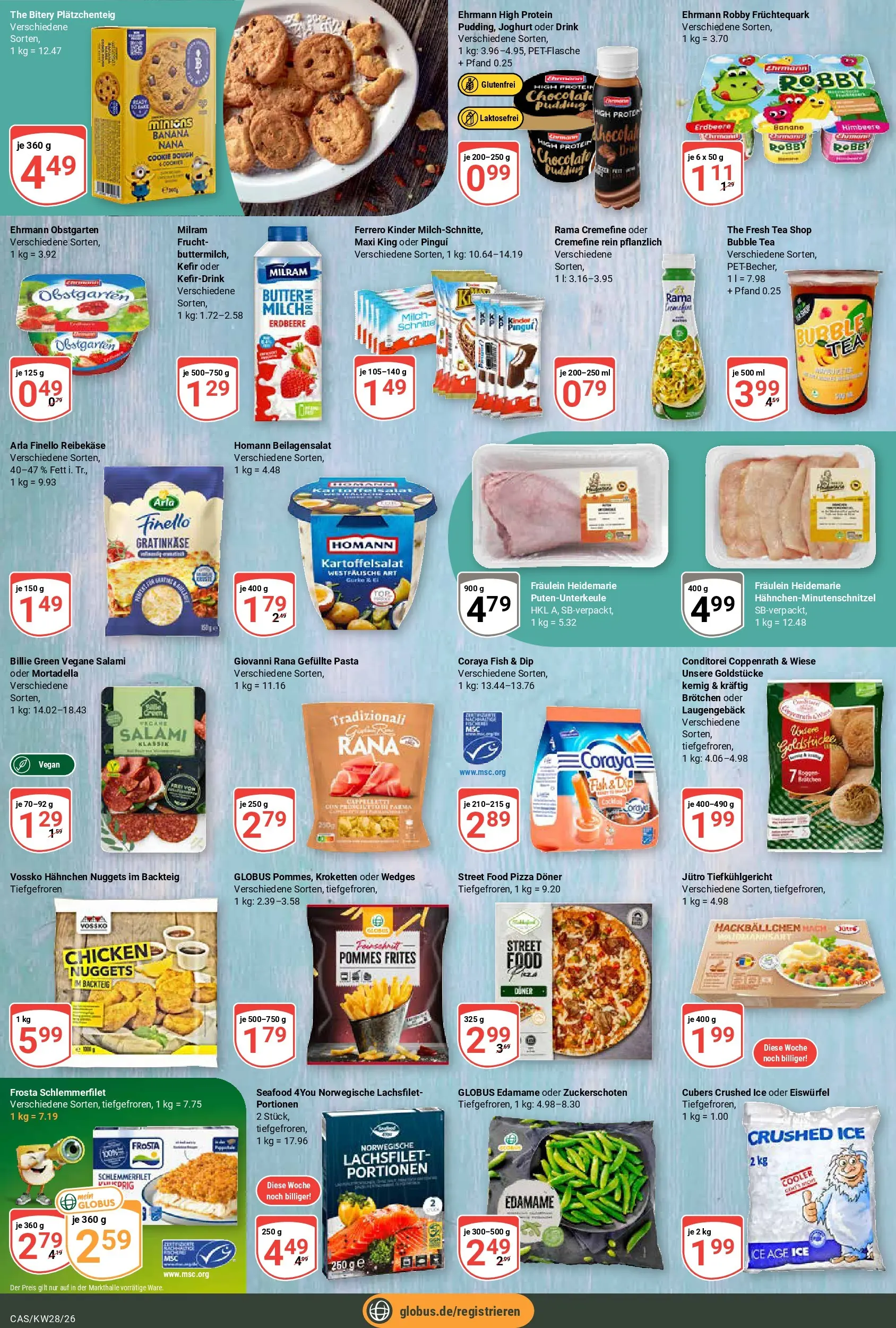 Globus Prospekt Castrop-Rauxel (ab 06.07.2026) » Angebote online | Seite: 14 | Produkte: Kefir, Pommes, Frosta, Pasta