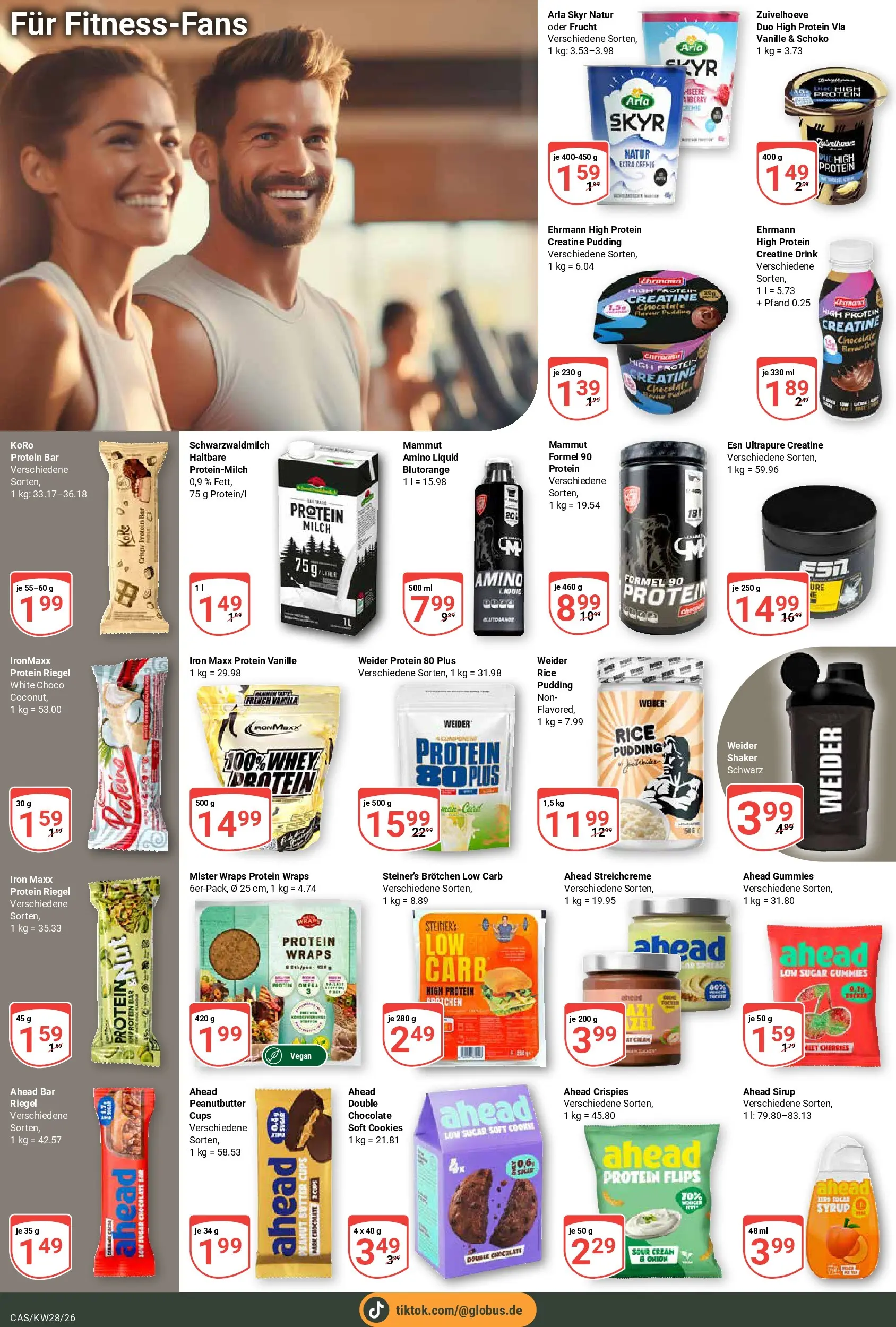 Globus Prospekt Castrop-Rauxel (ab 06.07.2026) » Angebote online | Seite: 20 | Produkte: Milch, Butter, Pudding, Skyr