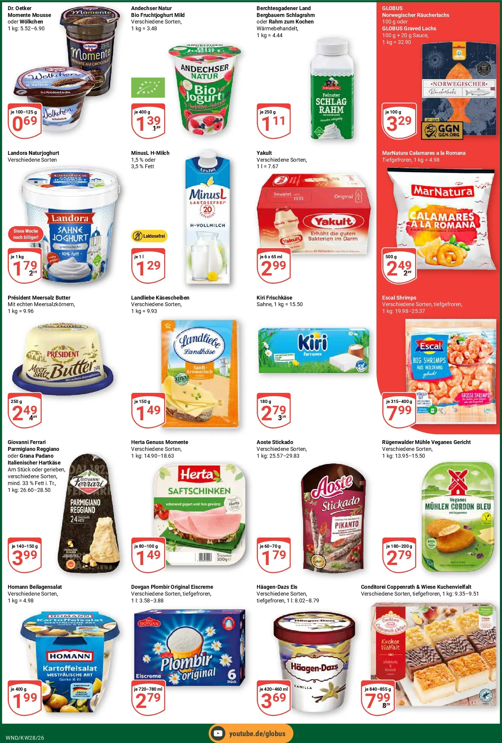 Globus Prospekt St. Wendel (ab 06.07.2026) » Angebote online | Seite: 3 | Produkte: Mühle, Schokolade, Fruchtjoghurt, Sahne