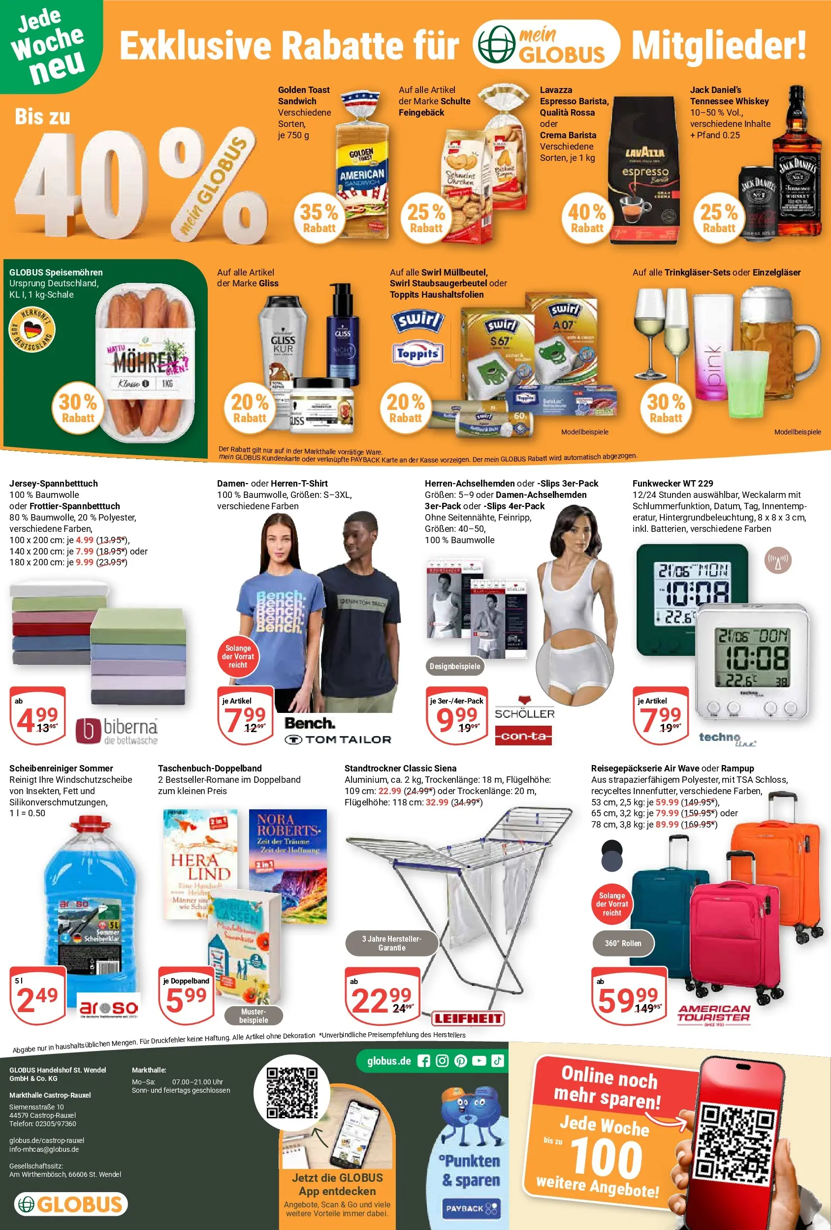 Globus Prospekt Castrop-Rauxel (ab 06.07.2026) » Angebote online | Seite: 28 | Produkte: Toast, Mohren, Whiskey, Telefon