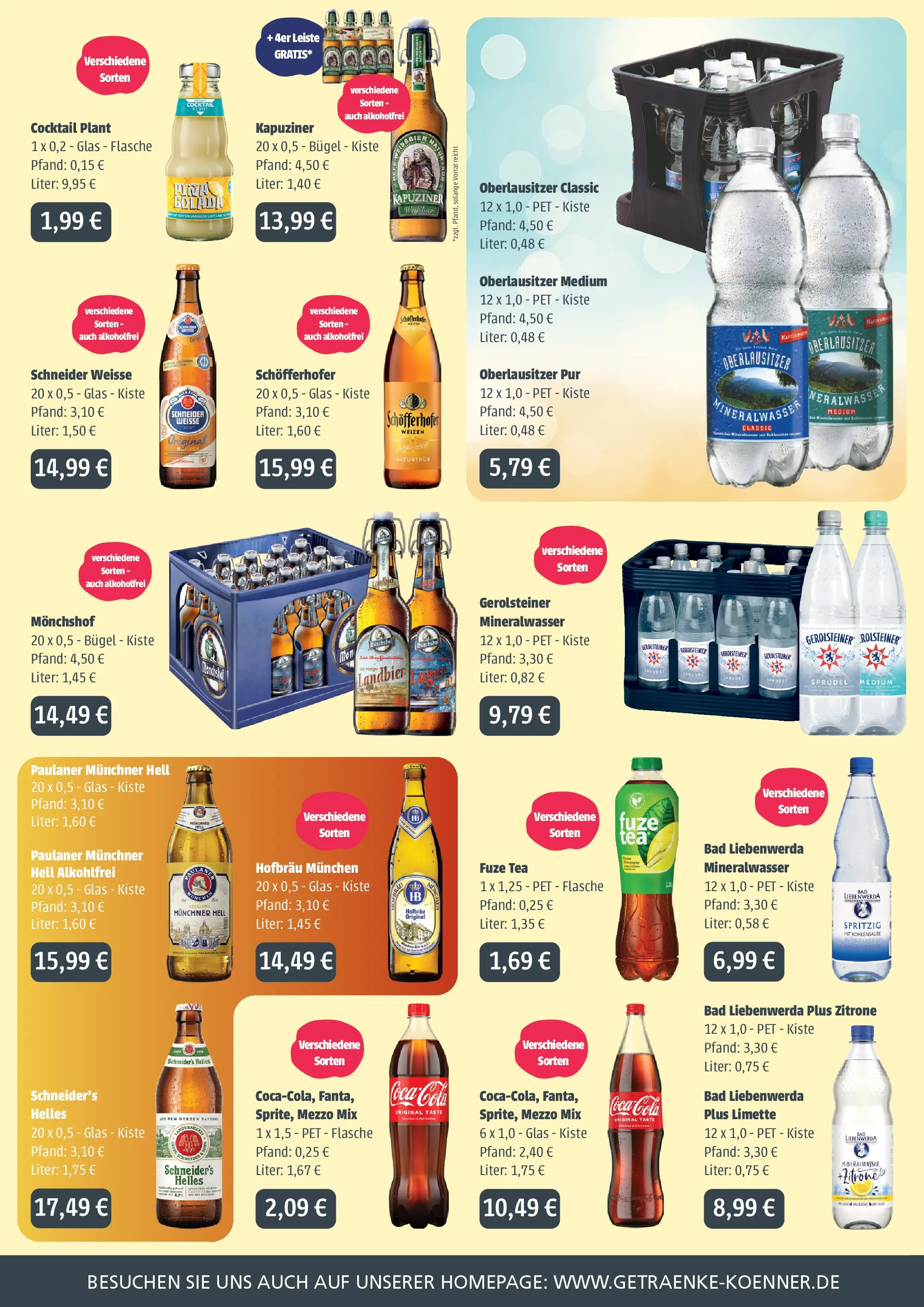 Angebote - GetränkeLand Mayer: Getränkeangebote (ab 05.07.2026) zum Blättern | Seite: 2 | Produkte: Monchshof, Coca cola, Cola, Paulaner