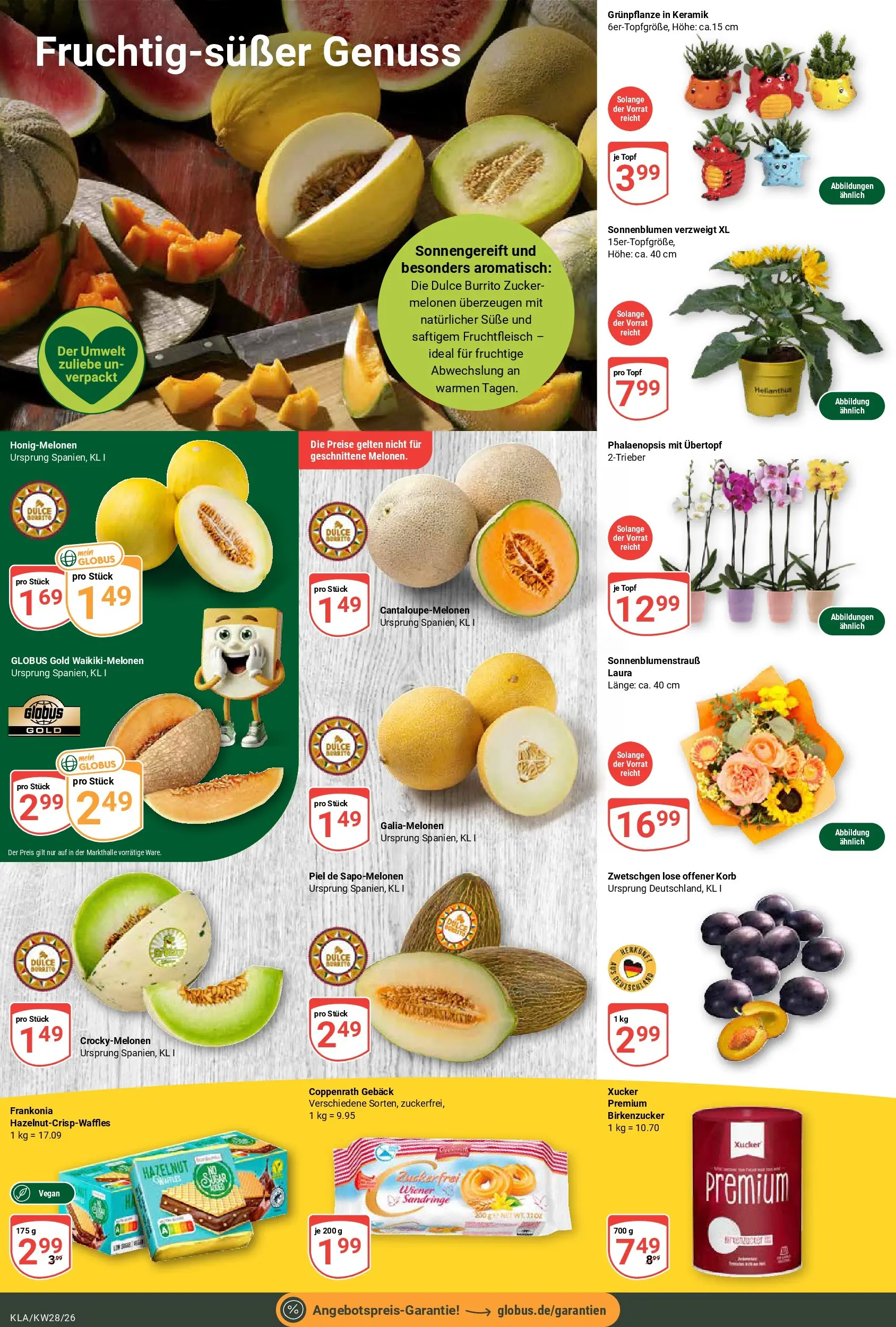 Globus Prospekt Kaiserslautern (ab 06.07.2026) » Angebote online | Seite: 8 | Produkte: Korb, Zwetschgen, Zucker