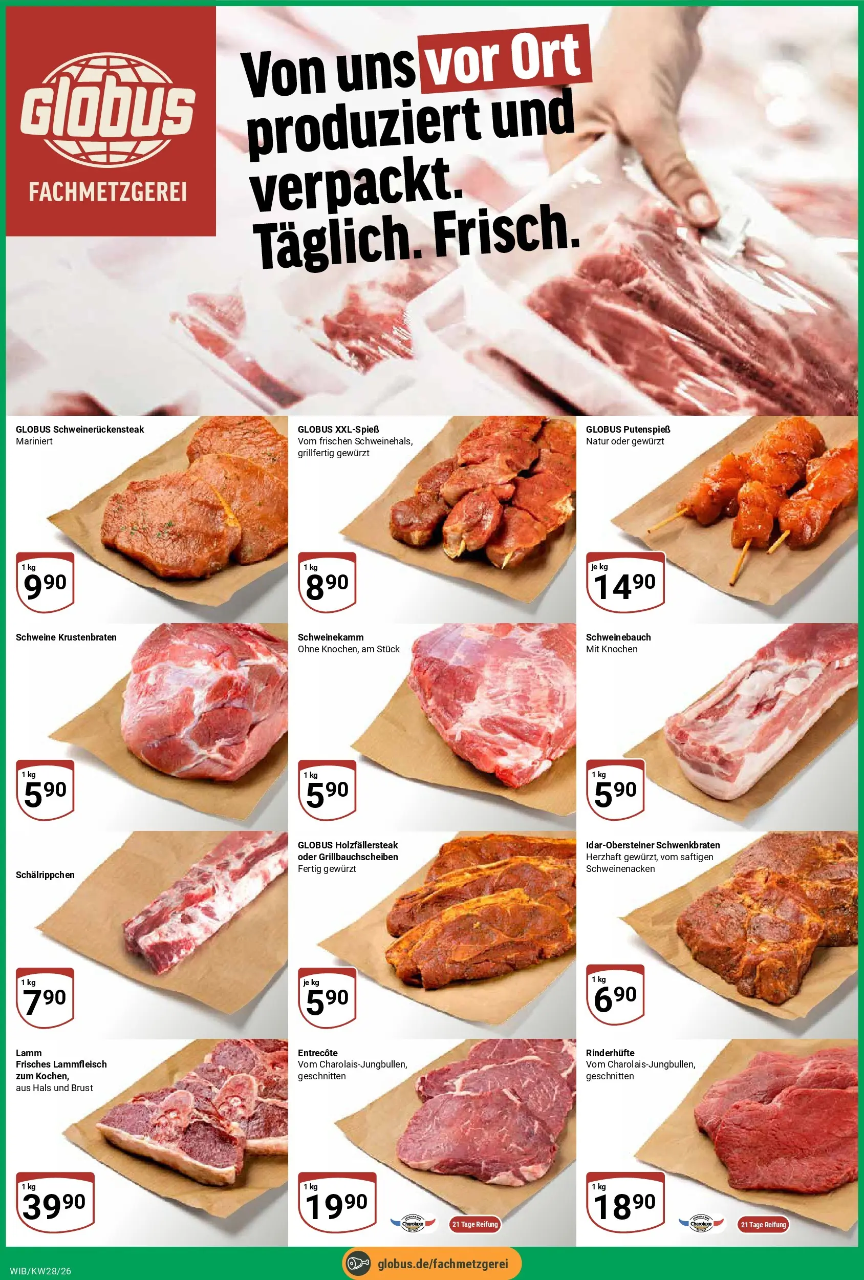 Globus Prospekt Wiesbaden-Nordenstadt (ab 06.07.2026) » Angebote online | Seite: 2 | Produkte: Schweinebauch, Schweinenacken, Krustenbraten, Entrecote