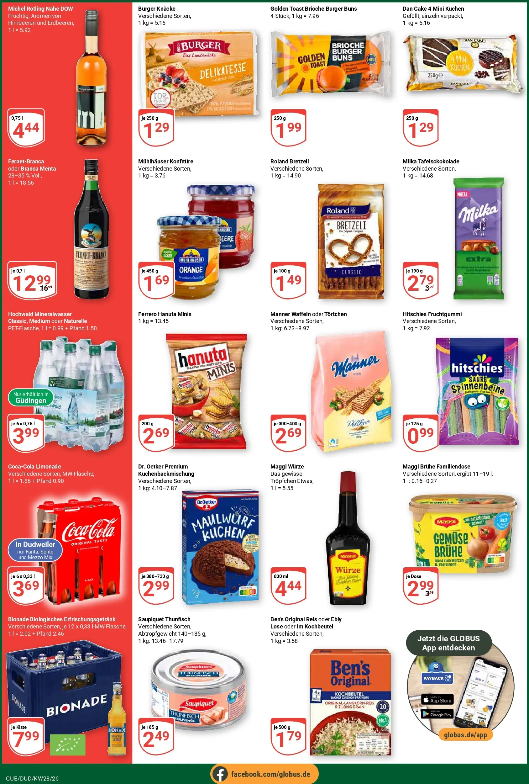 Globus Prospekt Saarbrücken-Dudweiler (ab 06.07.2026) » Angebote online | Seite: 6 | Produkte: Maggi, Toast, Limonade, Gemüse