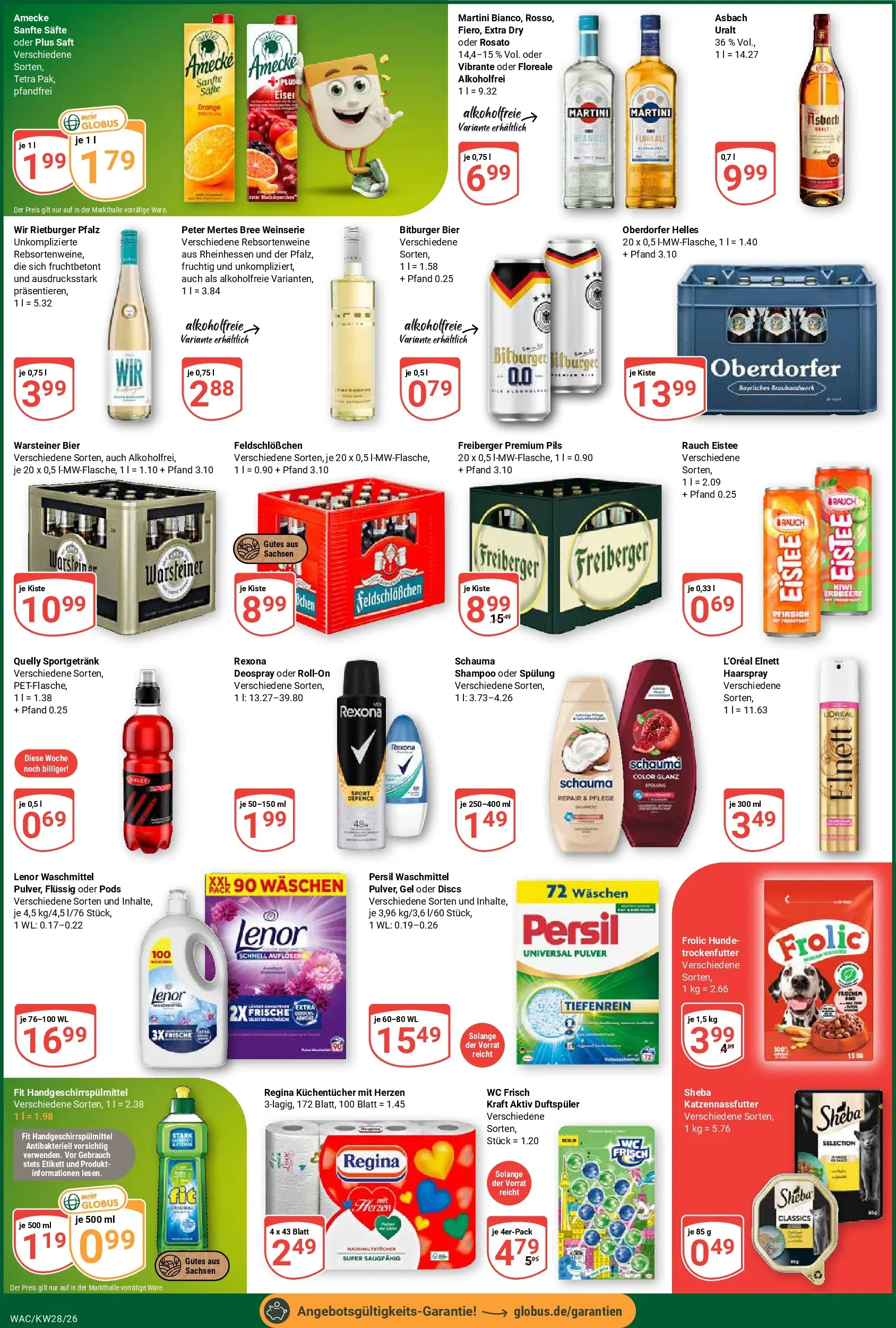 Globus Prospekt Markkleeberg (ab 06.07.2026) » Angebote online | Seite: 4 | Produkte: Pils, Shampoo, Pfirsich, Saft