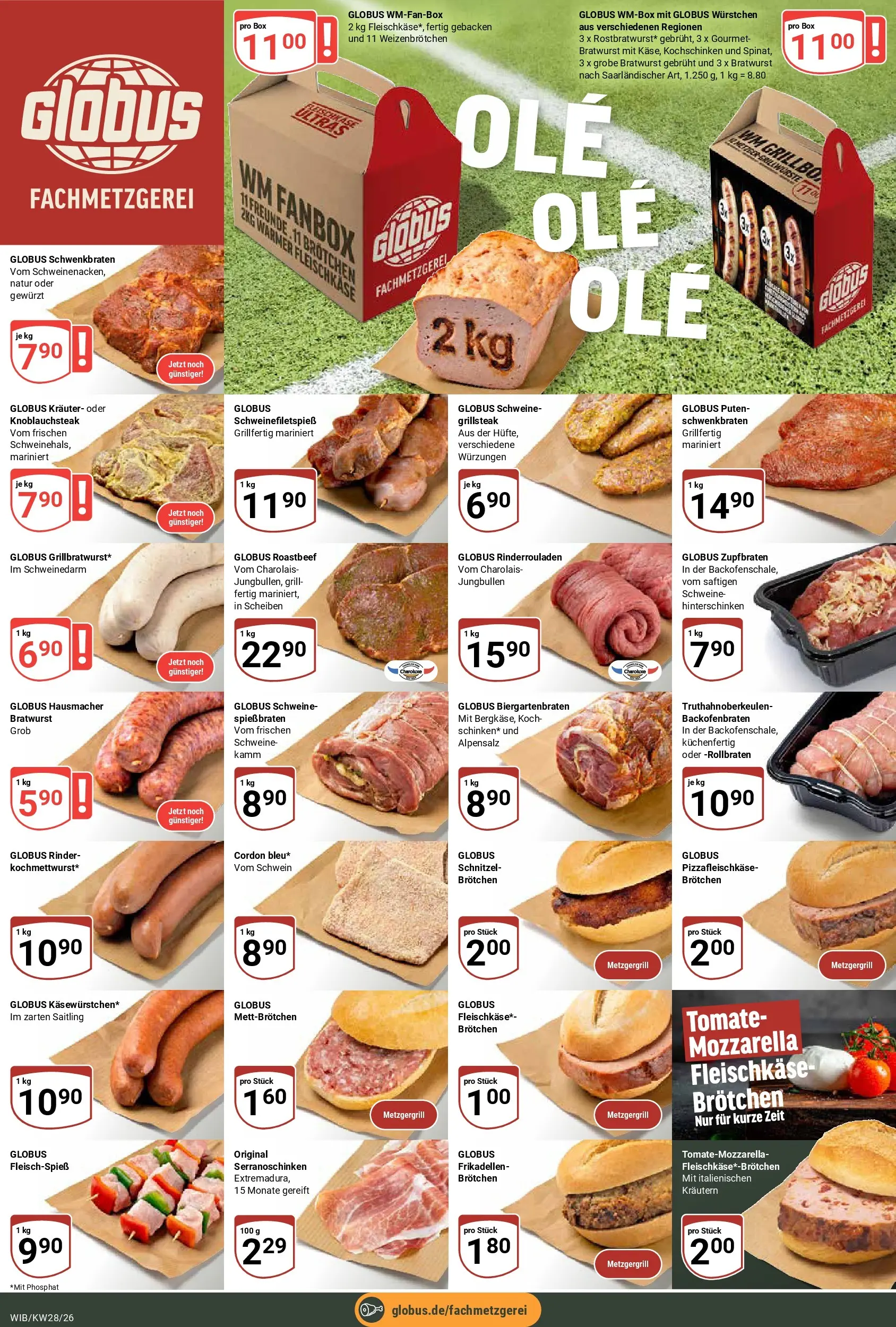 Globus Prospekt Wiesbaden-Nordenstadt (ab 06.07.2026) » Angebote online | Seite: 12 | Produkte: Rinderrouladen, Grill, Bratwurst, Schnitzel