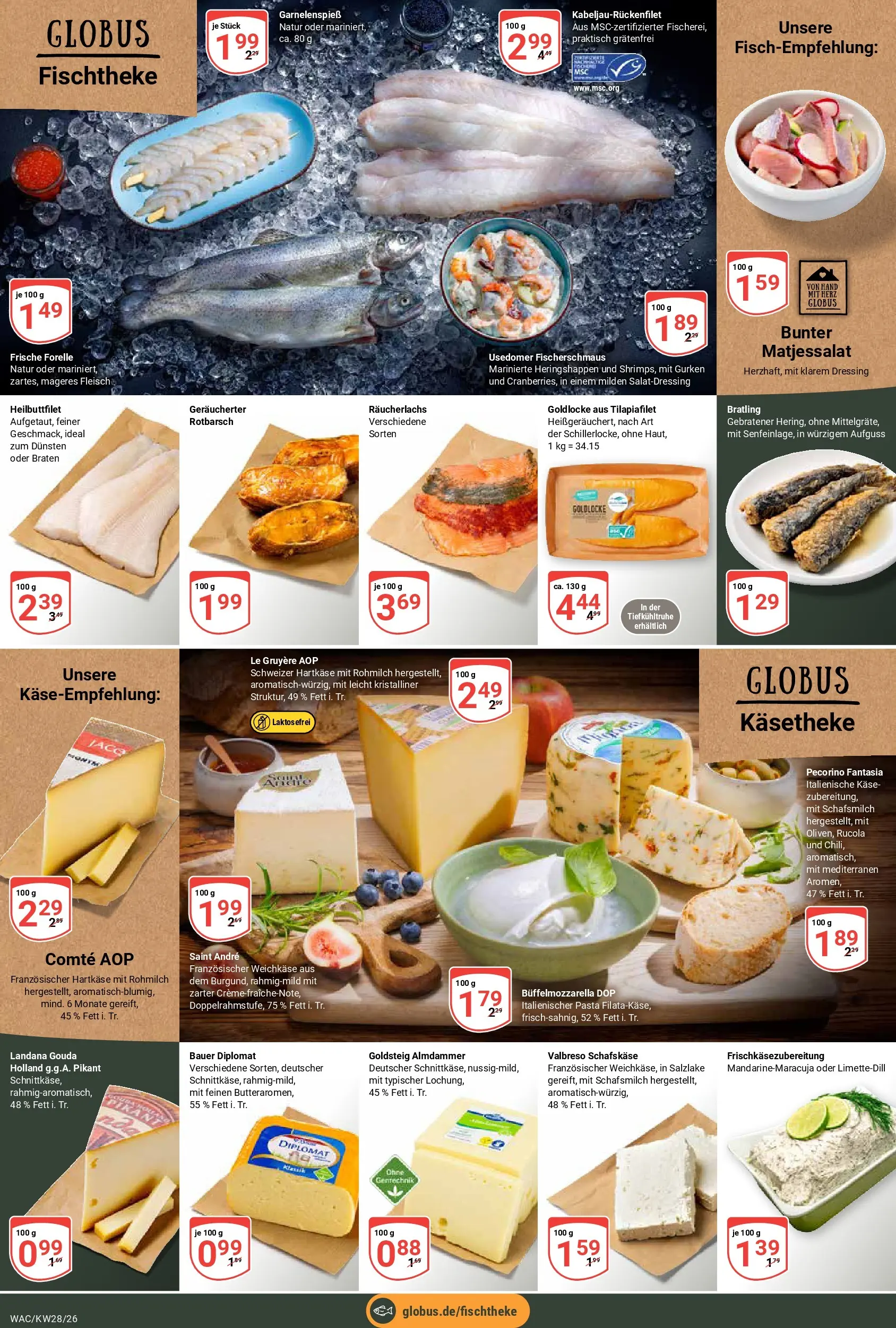 Globus Prospekt Markkleeberg (ab 06.07.2026) » Angebote online | Seite: 11 | Produkte: Käse, Rucola, Creme, Schafskase