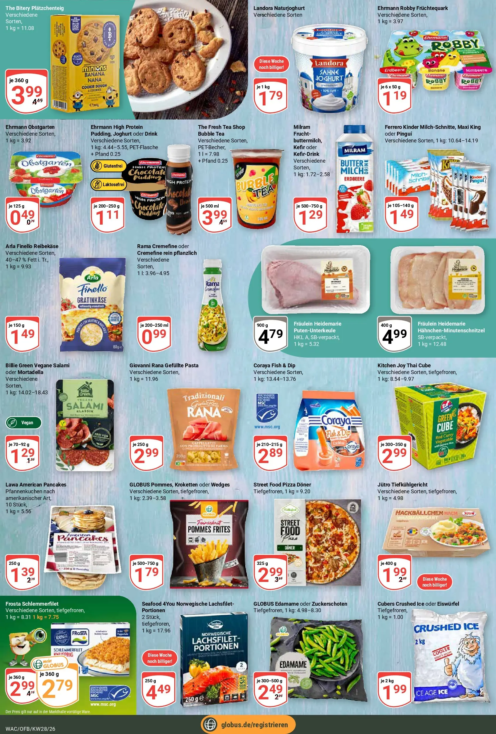 Globus Prospekt Markkleeberg (ab 06.07.2026) » Angebote online | Seite: 12 | Produkte: Kefir, Milch, Butter, Joghurt