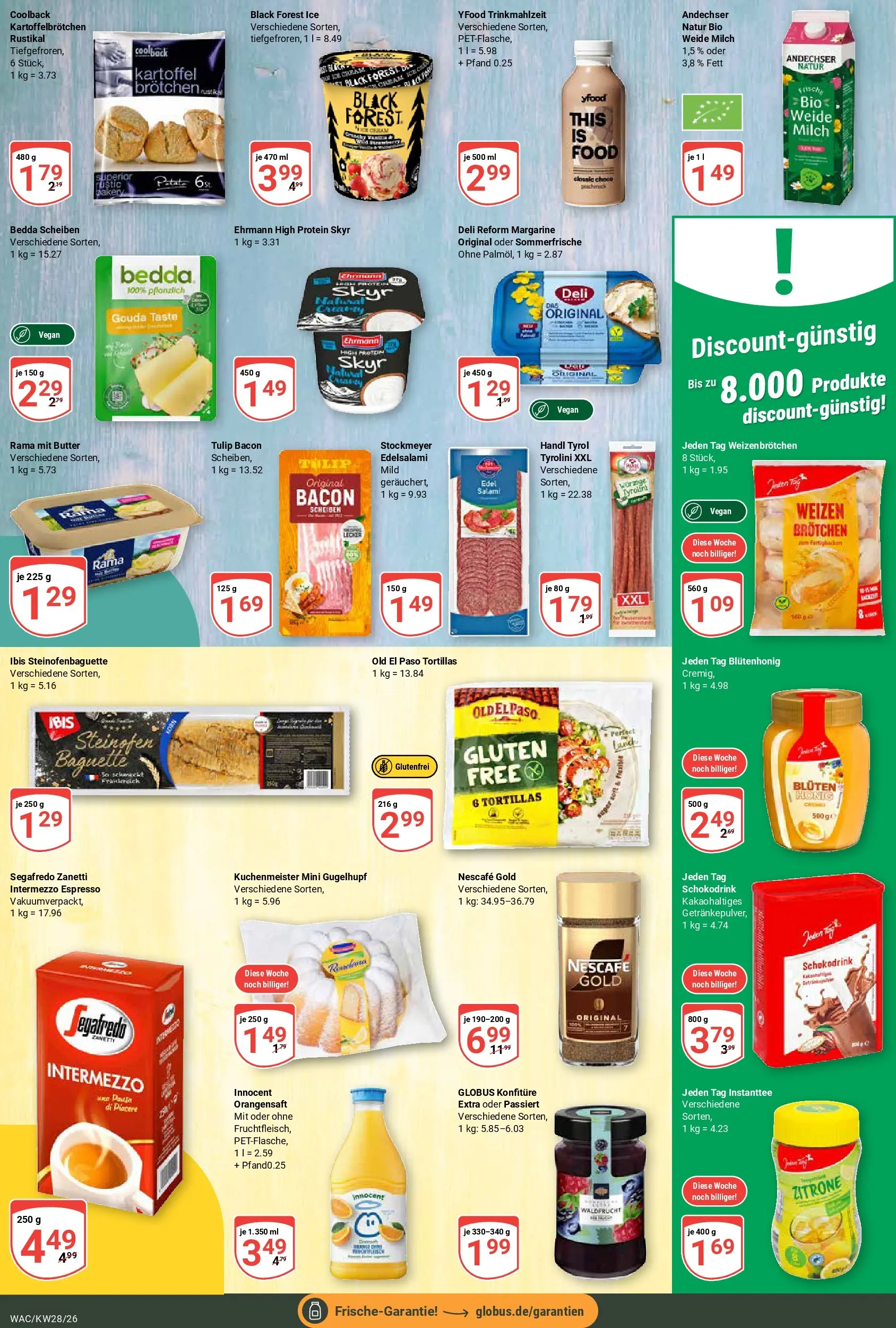 Globus Prospekt Markkleeberg (ab 06.07.2026) » Angebote online | Seite: 14 | Produkte: Margarine, Gouda, YFood, Deli reform