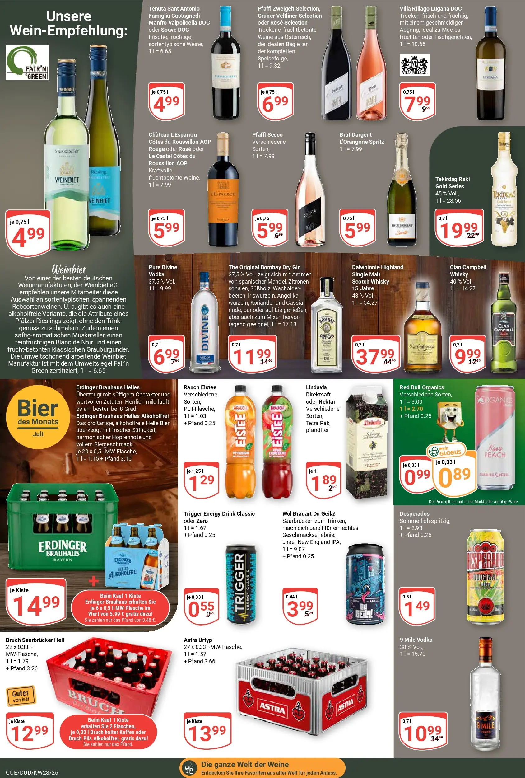 Globus Prospekt Saarbrücken-Dudweiler (ab 06.07.2026) » Angebote online | Seite: 20 | Produkte: Bier, Astra, Vodka, Zitronen