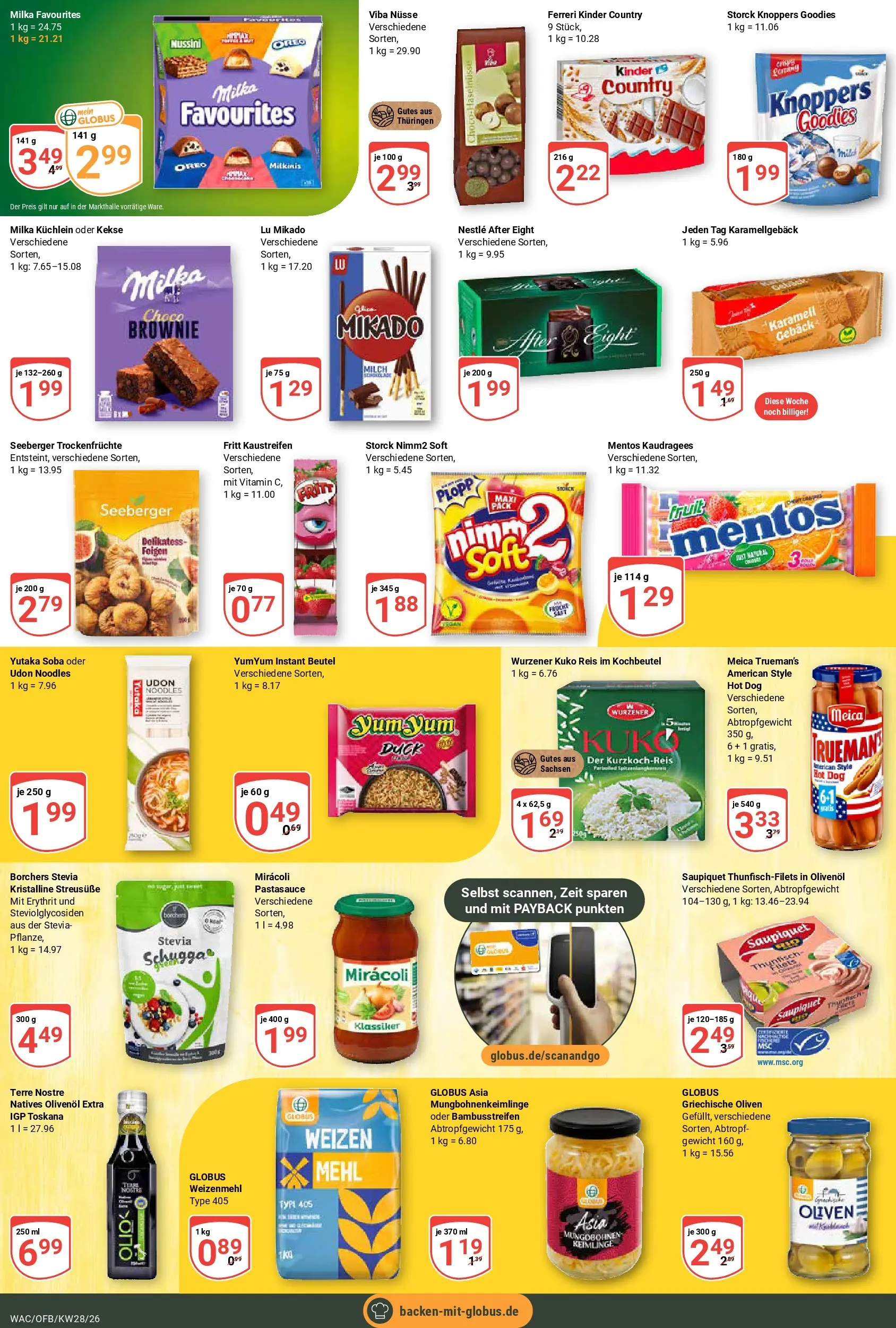 Globus Prospekt Markkleeberg (ab 06.07.2026) » Angebote online | Seite: 16 | Produkte: Gewicht, Thunfisch, Knoppers, Kekse
