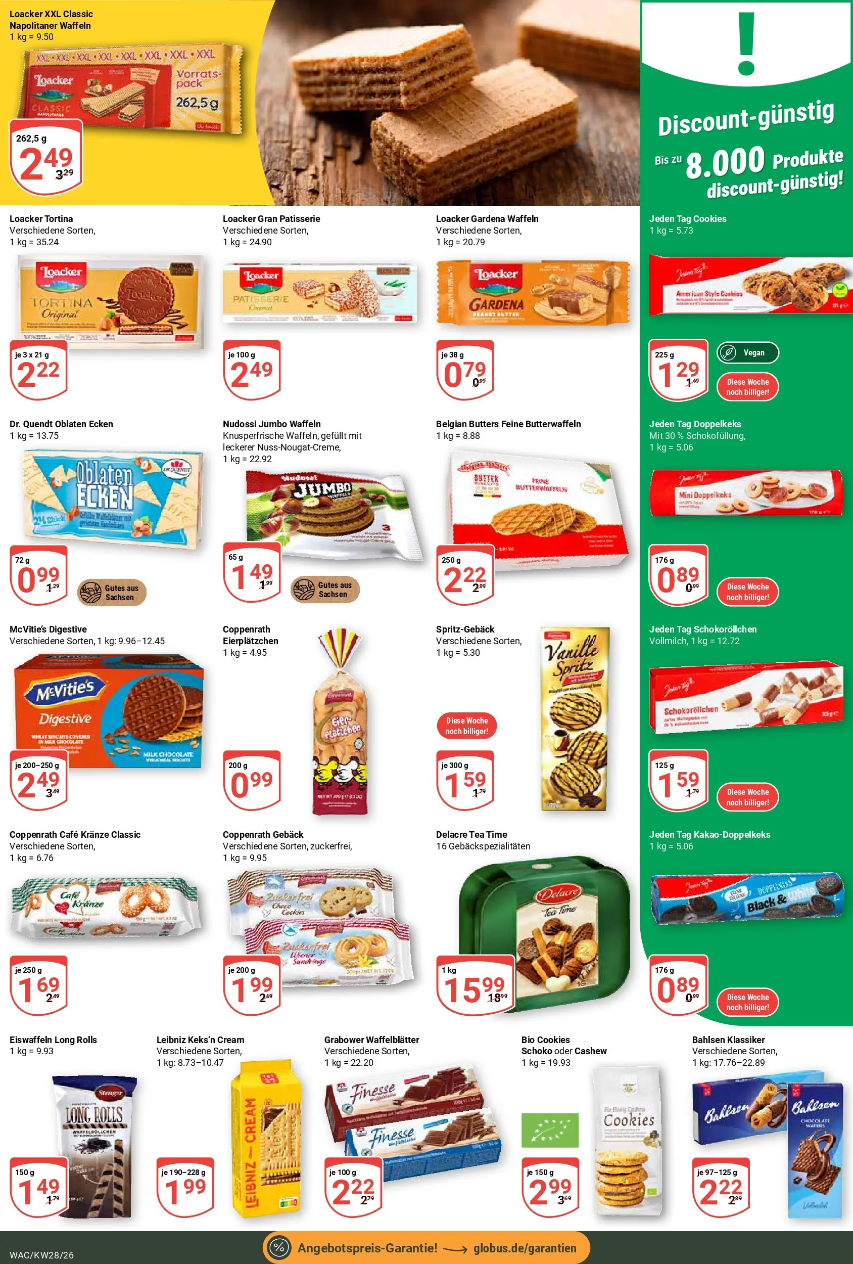 Globus Prospekt Markkleeberg (ab 06.07.2026) » Angebote online | Seite: 17 | Produkte: Butter, Waffeln