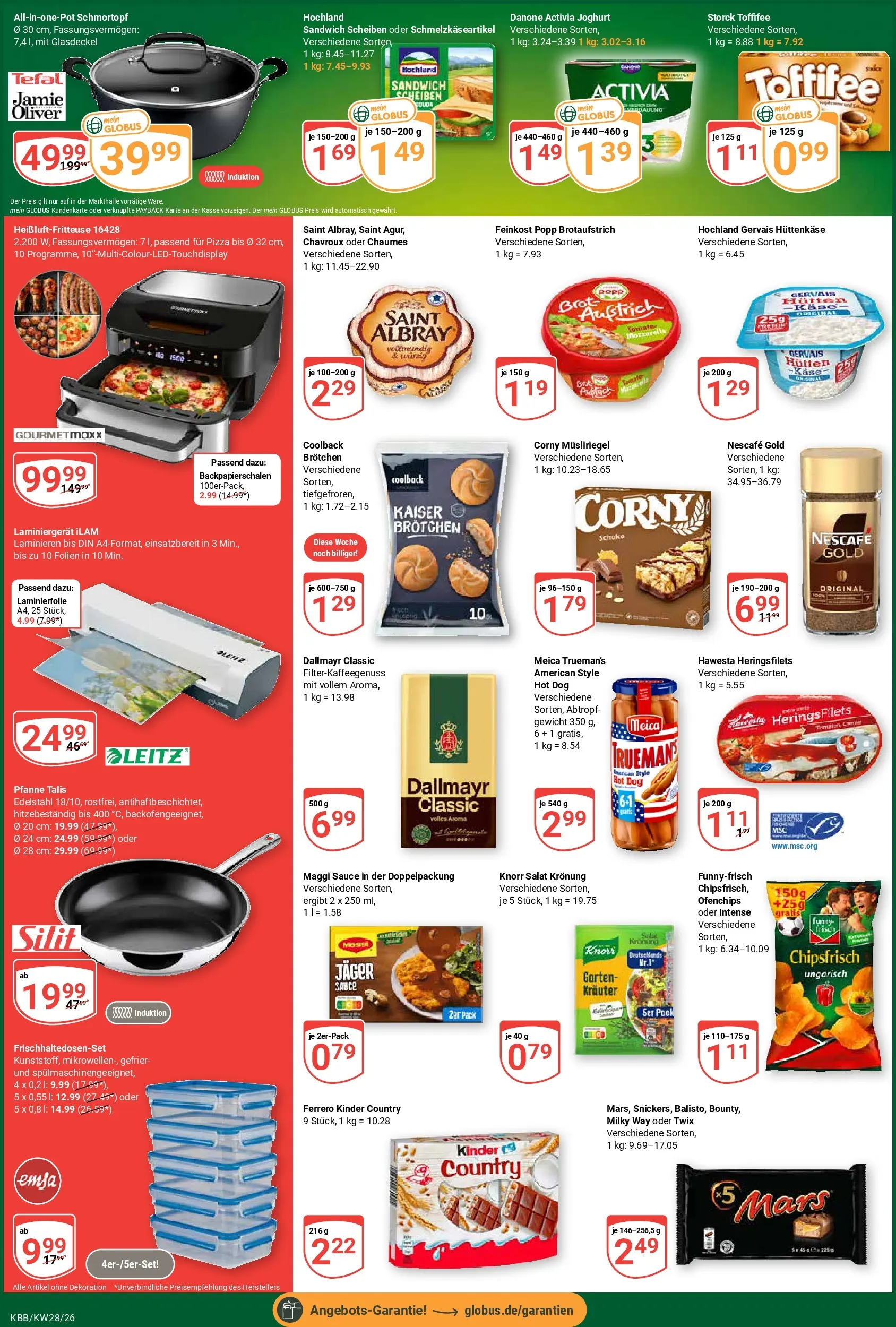 Globus Prospekt Koblenz-Bubenheim (ab 06.07.2026) » Angebote online | Seite: 2 | Produkte: Gewicht, Joghurt, Twix, Kinder country