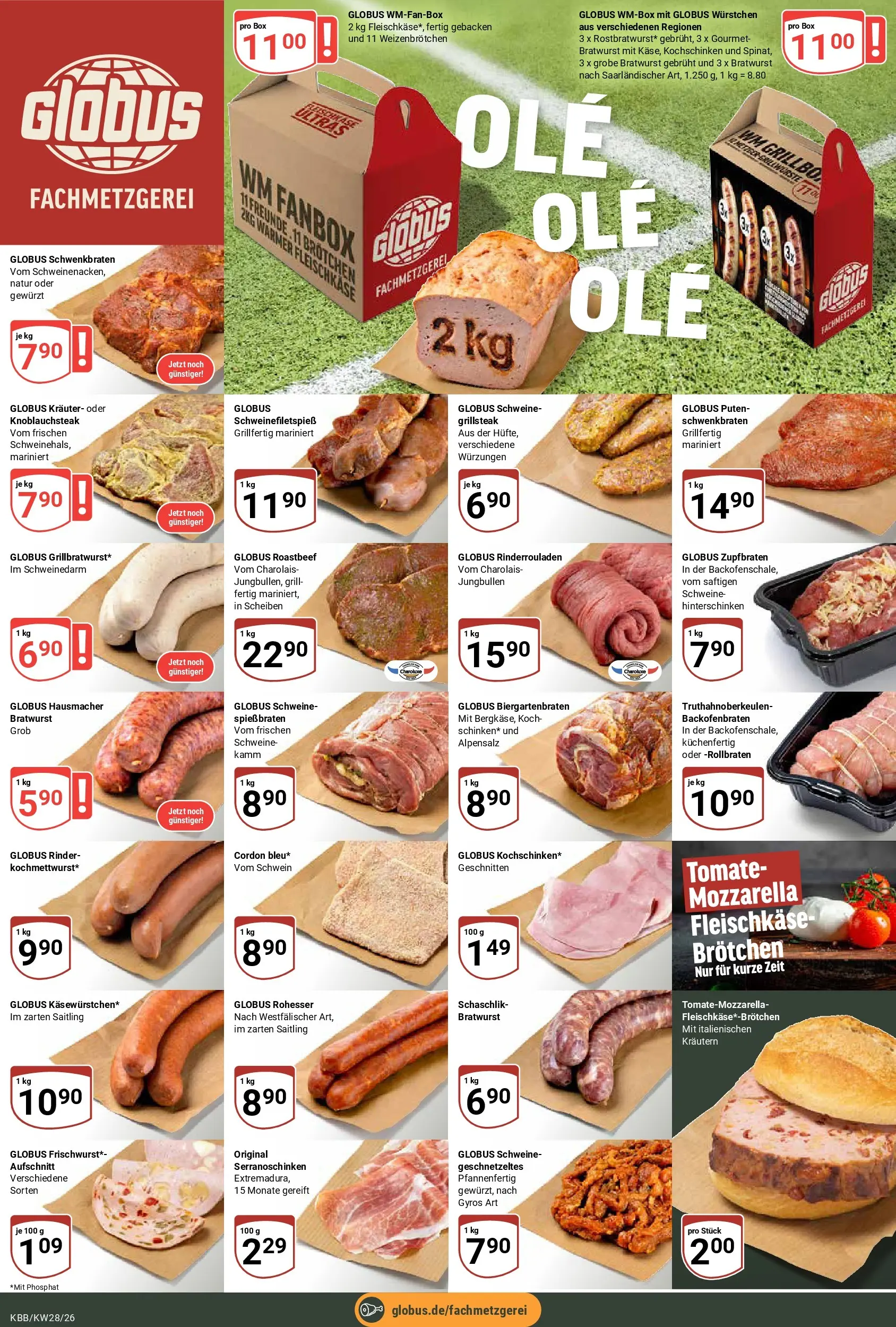 Globus Prospekt Koblenz-Bubenheim (ab 06.07.2026) » Angebote online | Seite: 10 | Produkte: Rinderrouladen, Mozzarella, Box, Roastbeef