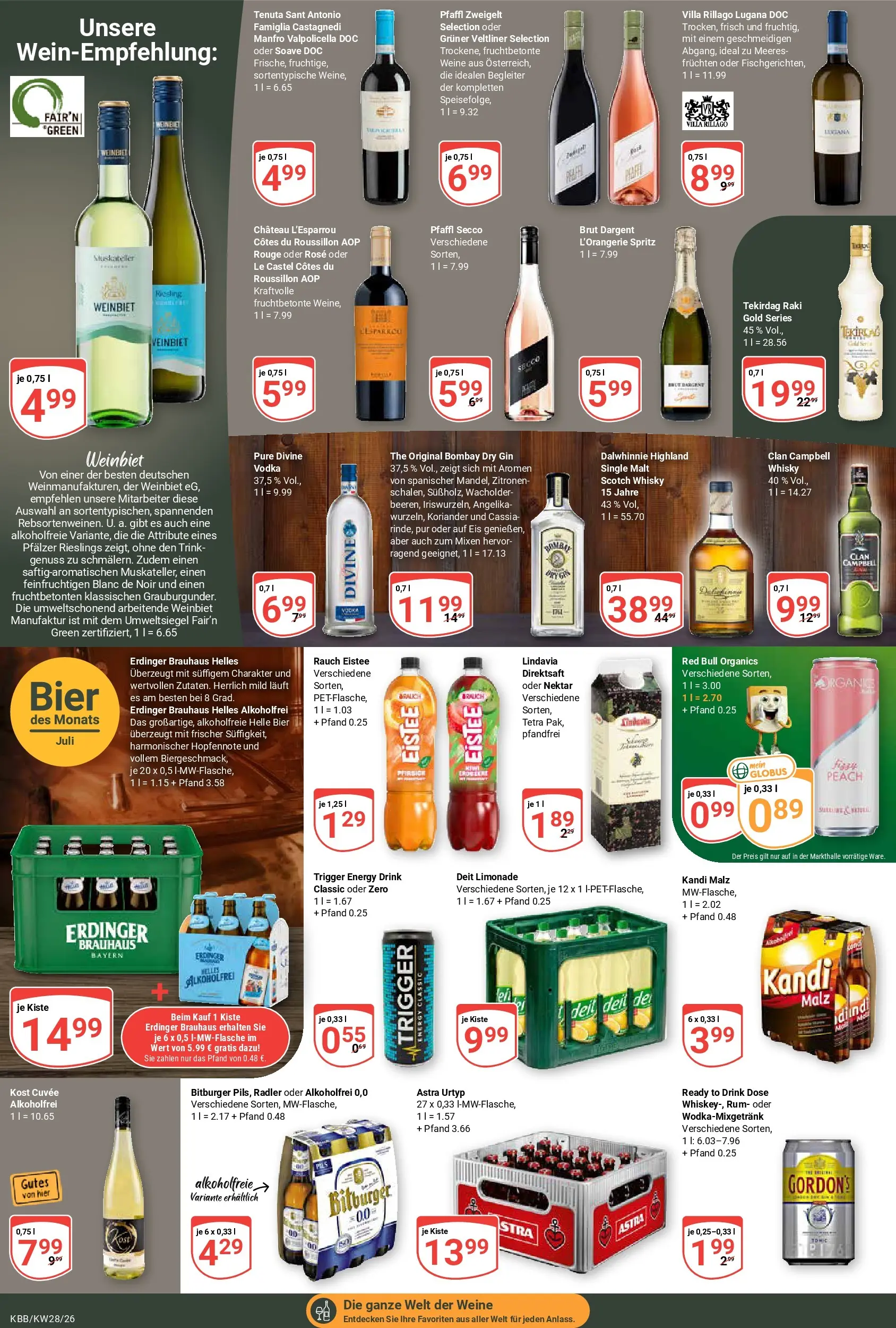 Globus Prospekt Koblenz-Bubenheim (ab 06.07.2026) » Angebote online | Seite: 18 | Produkte: Whisky, Bier, Astra, Vodka