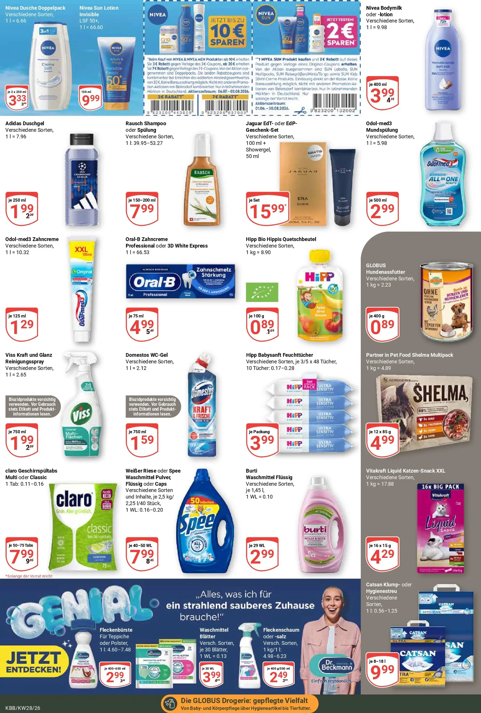 Globus Prospekt Koblenz-Bubenheim (ab 06.07.2026) » Angebote online | Seite: 20 | Produkte: Creme, Duschgel, Spee, Salz