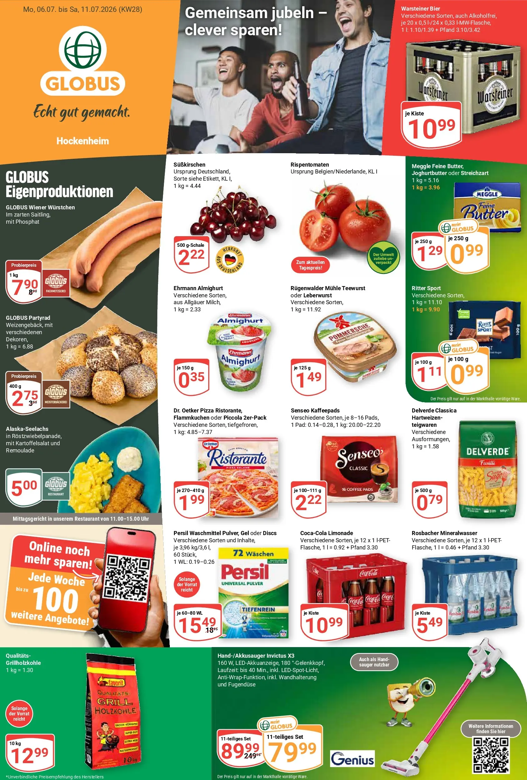 Globus Prospekt Hockenheim (ab 06.07.2026) » Angebote online | Seite: 1 | Produkte: Senseo, Ritter sport, Senseo kaffeepads, Persil
