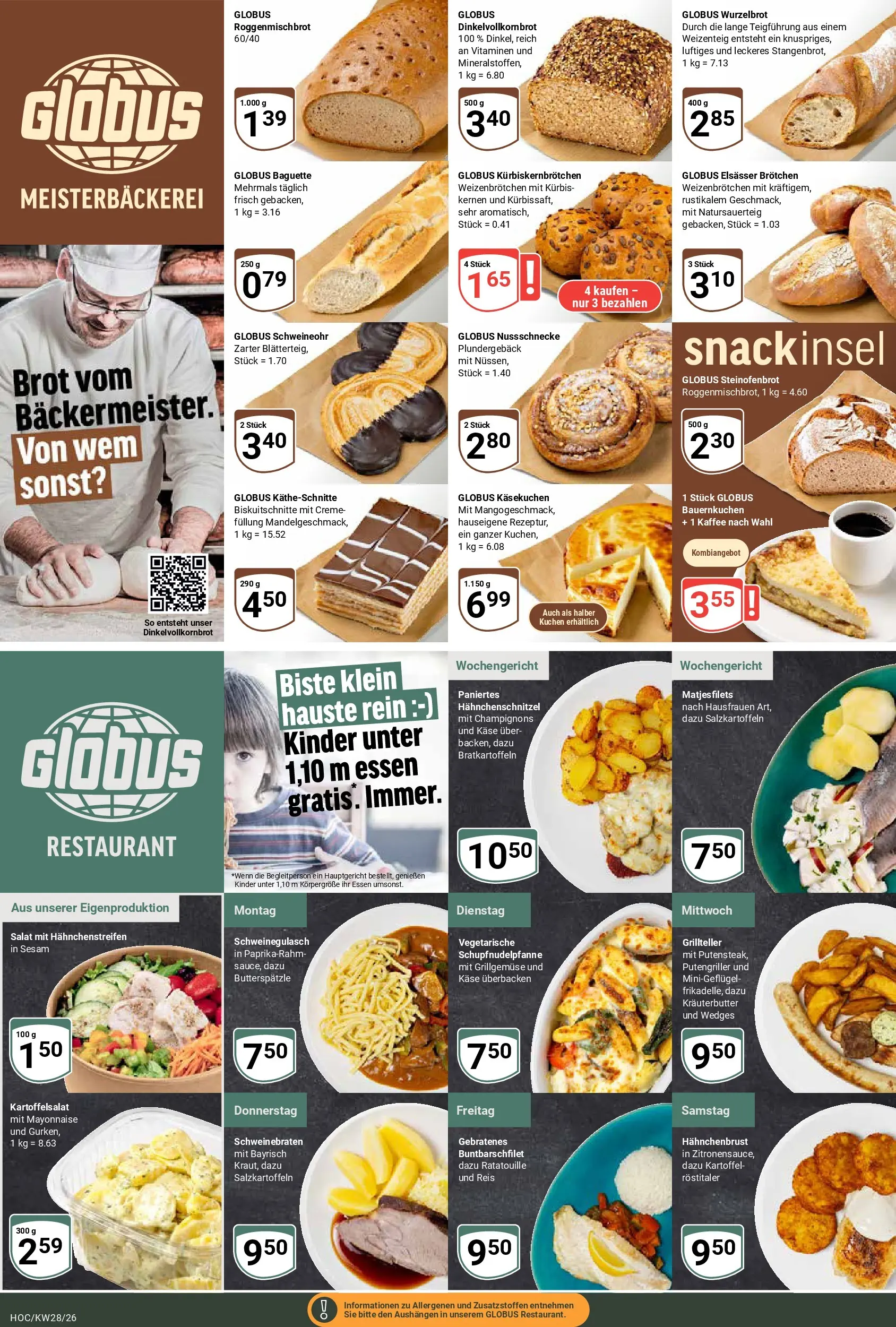 Globus Prospekt Hockenheim (ab 06.07.2026) » Angebote online | Seite: 9 | Produkte: Käse, Champignons, Kürbis, Salat
