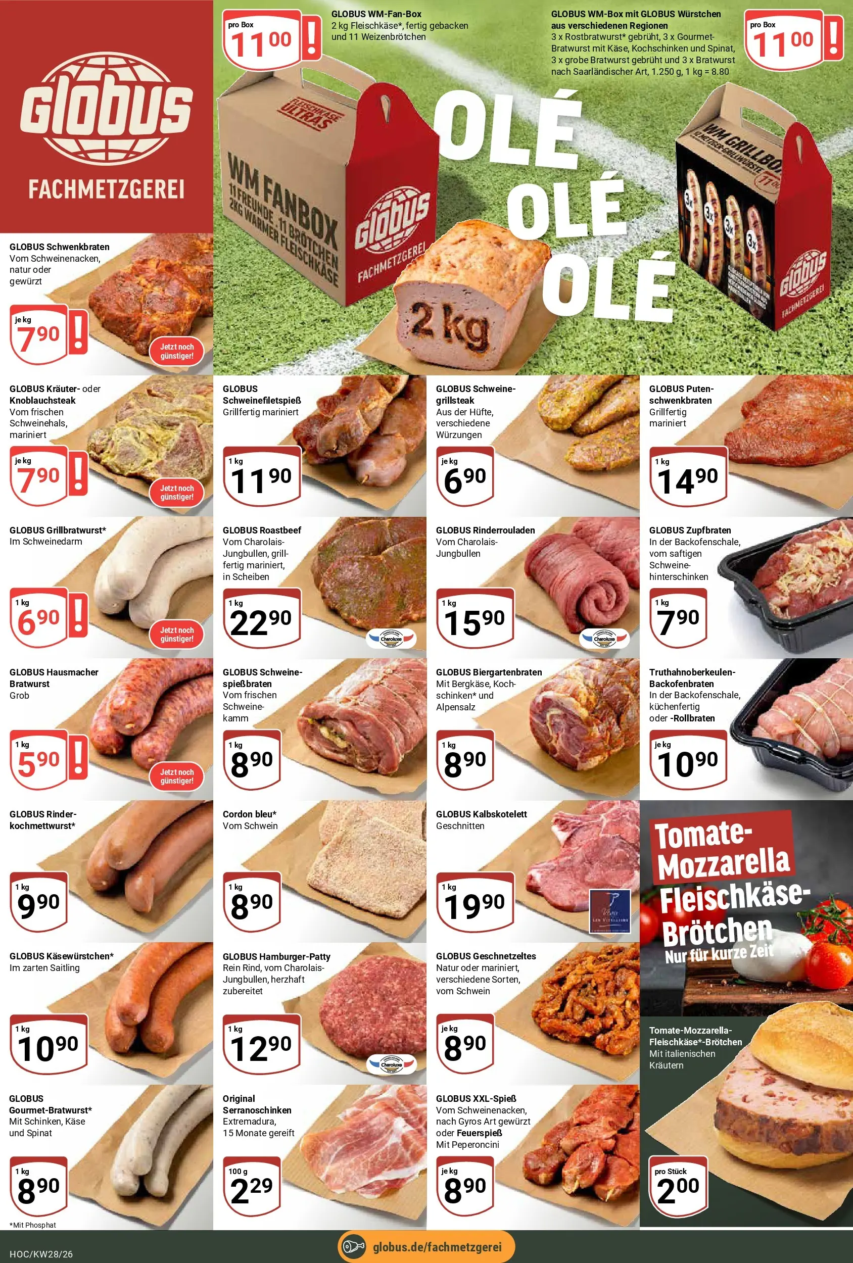 Globus Prospekt Hockenheim (ab 06.07.2026) » Angebote online | Seite: 10 | Produkte: Rinderrouladen, Käse, Mozzarella, Roastbeef