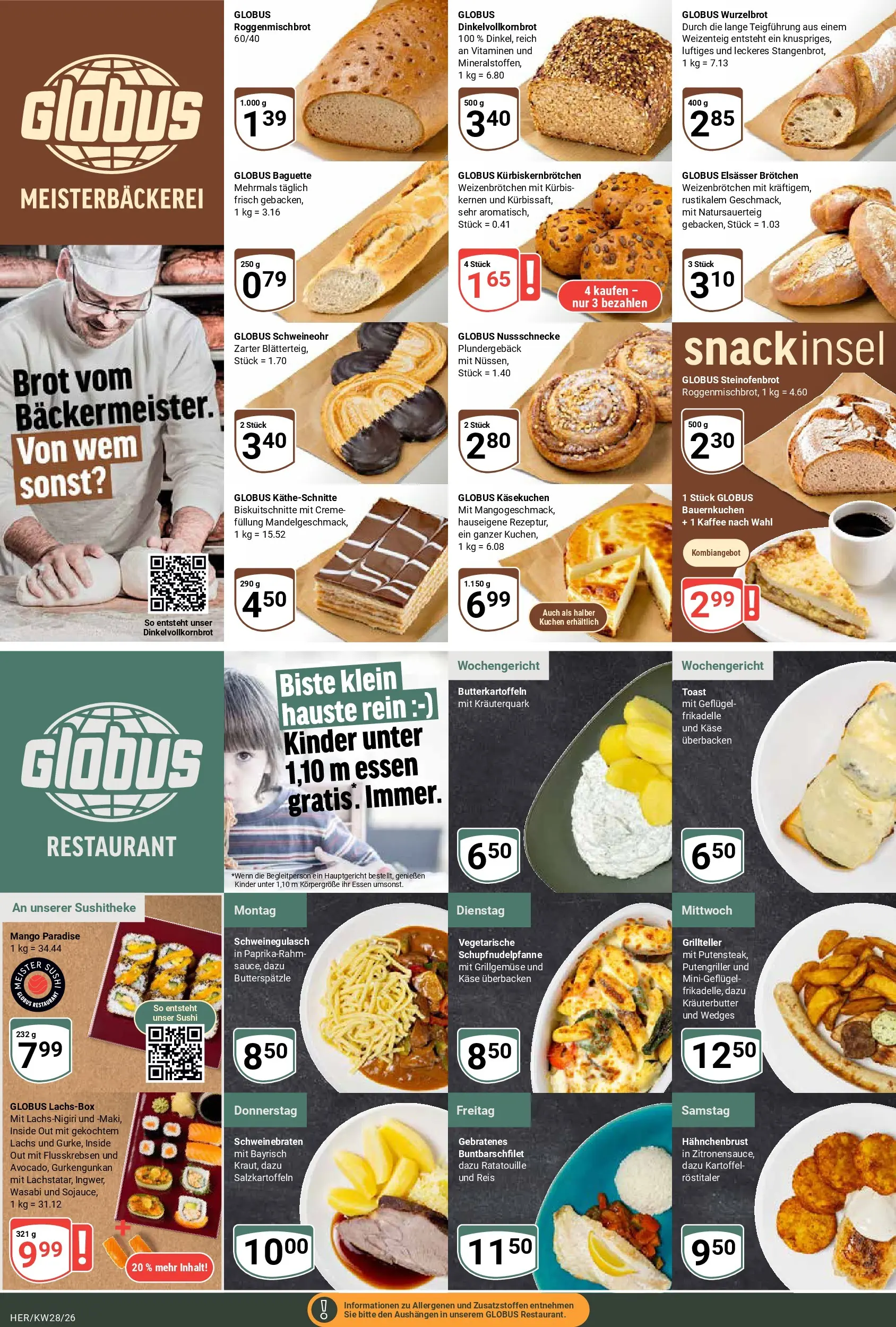 Globus Prospekt Hermsdorf (ab 06.07.2026) » Angebote online | Seite: 9 | Produkte: Schweinegulasch, Kaffee, Reis, Hahnchenbrust