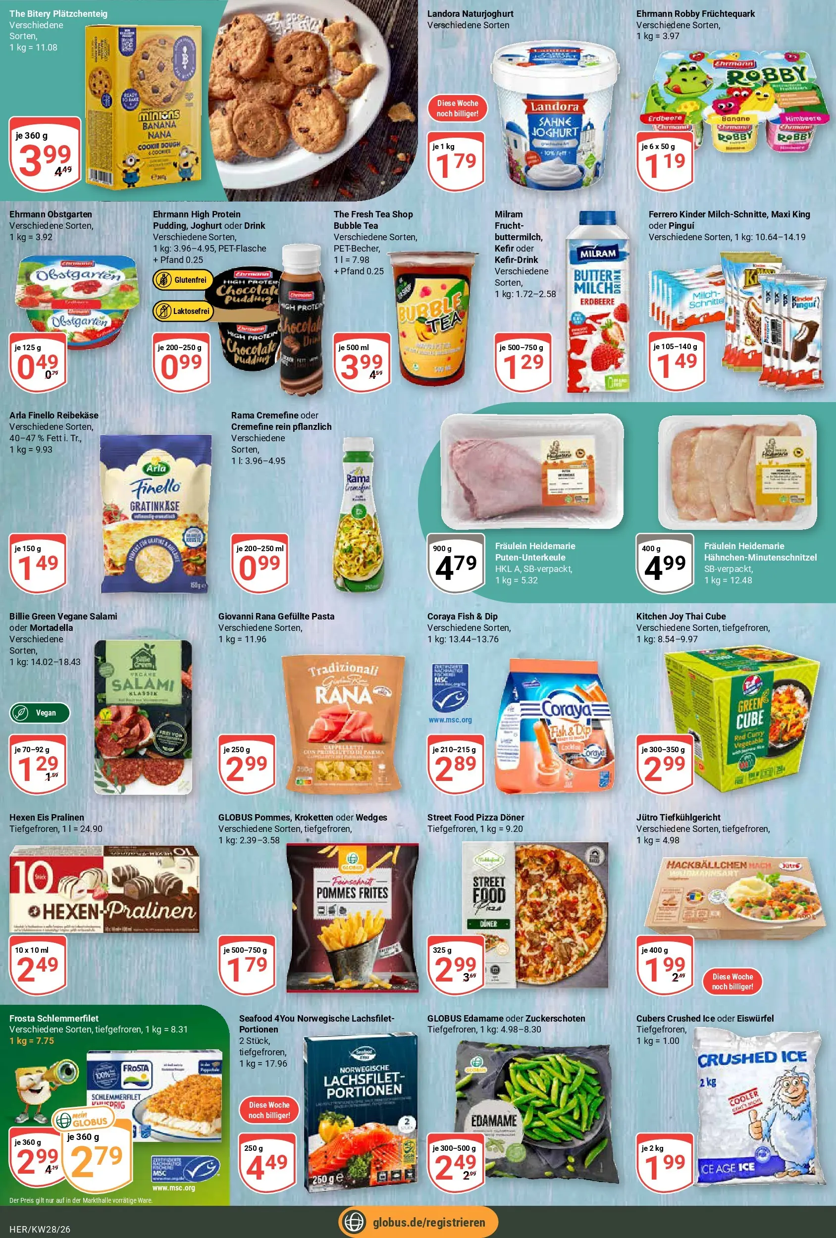 Globus Prospekt Hermsdorf (ab 06.07.2026) » Angebote online | Seite: 12 | Produkte: Kefir, Pommes frites, Frosta, Salami