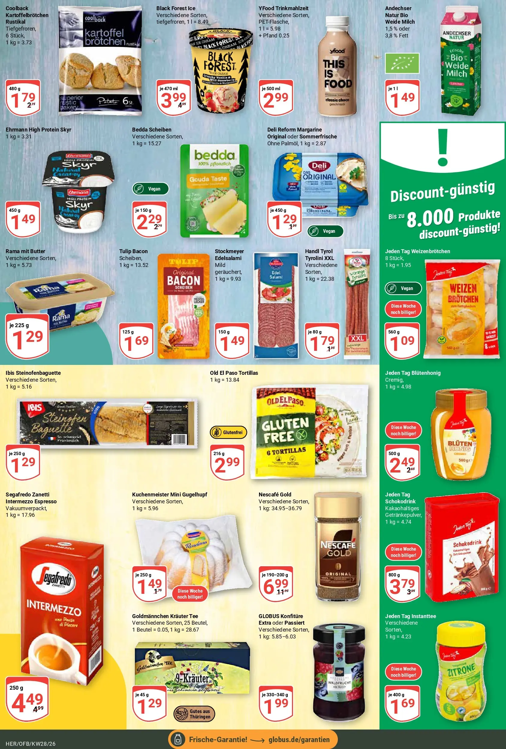 Globus Prospekt Hermsdorf (ab 06.07.2026) » Angebote online | Seite: 14 | Produkte: Butter, Baguette, Skyr, Zitrone