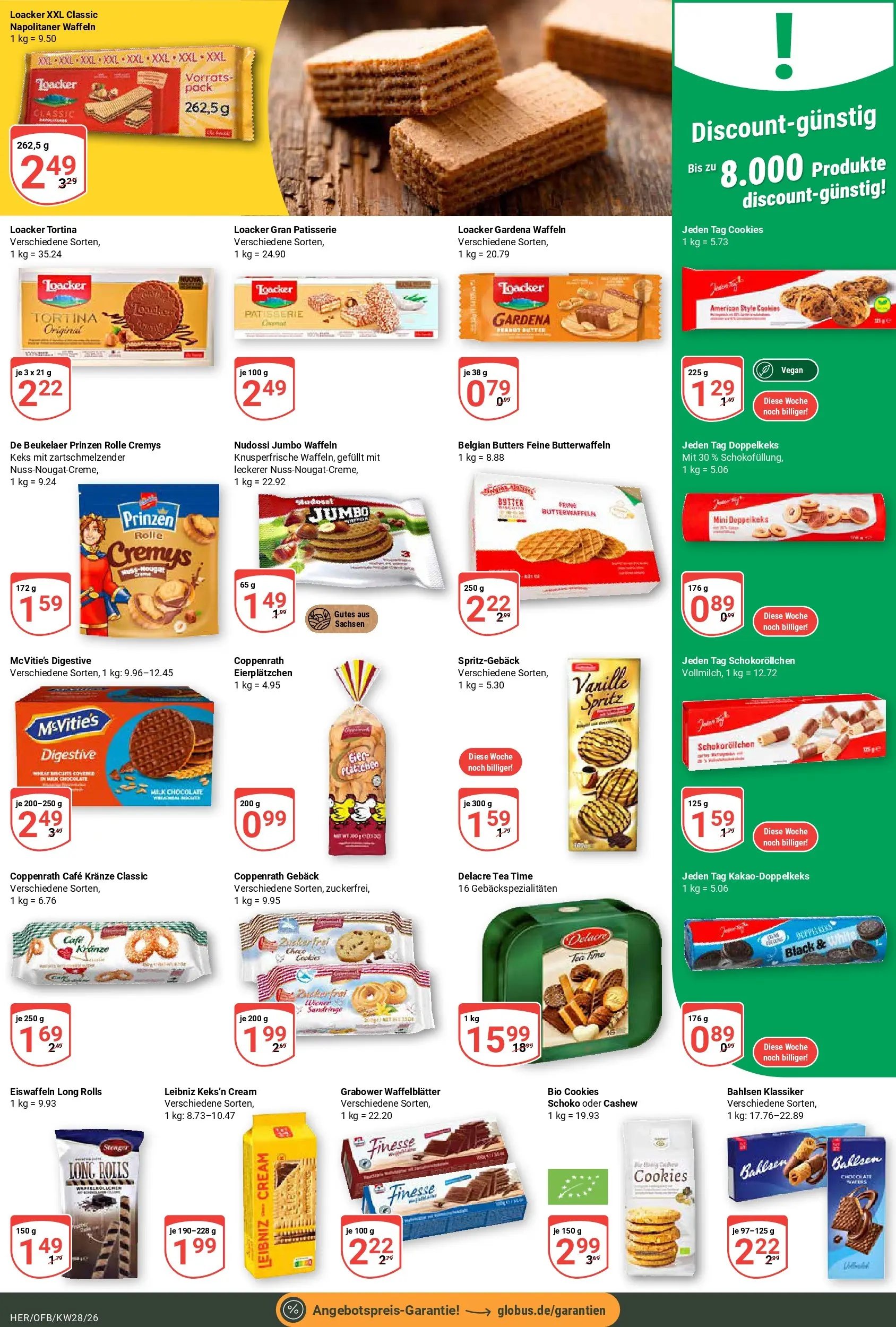 Globus Prospekt Hermsdorf (ab 06.07.2026) » Angebote online | Seite: 17 | Produkte: Butter, Waffeln