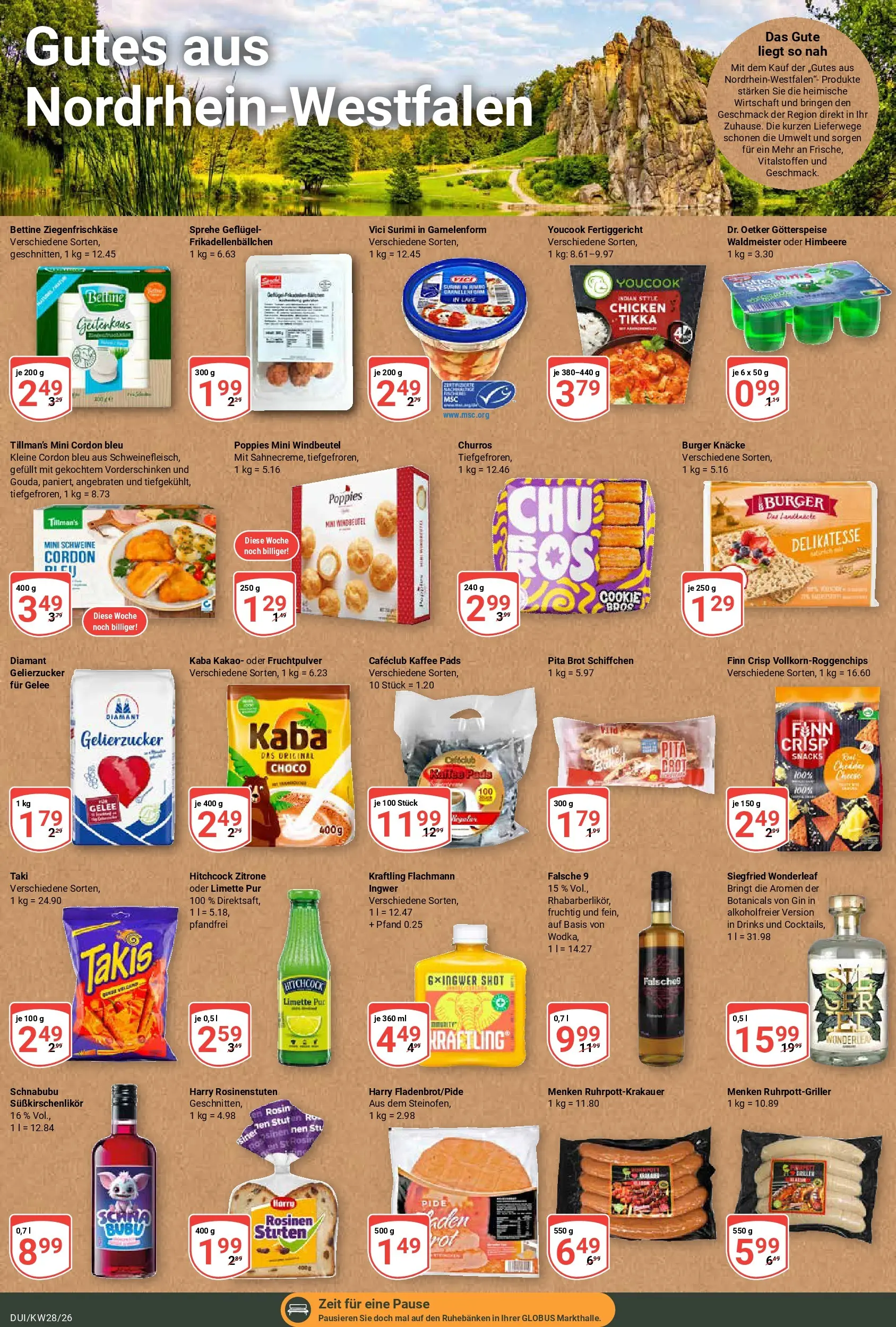 Globus Prospekt Duisburg (ab 06.07.2026) » Angebote online | Seite: 17 | Produkte: Gelierzucker, Zitrone, Himbeere, Brot